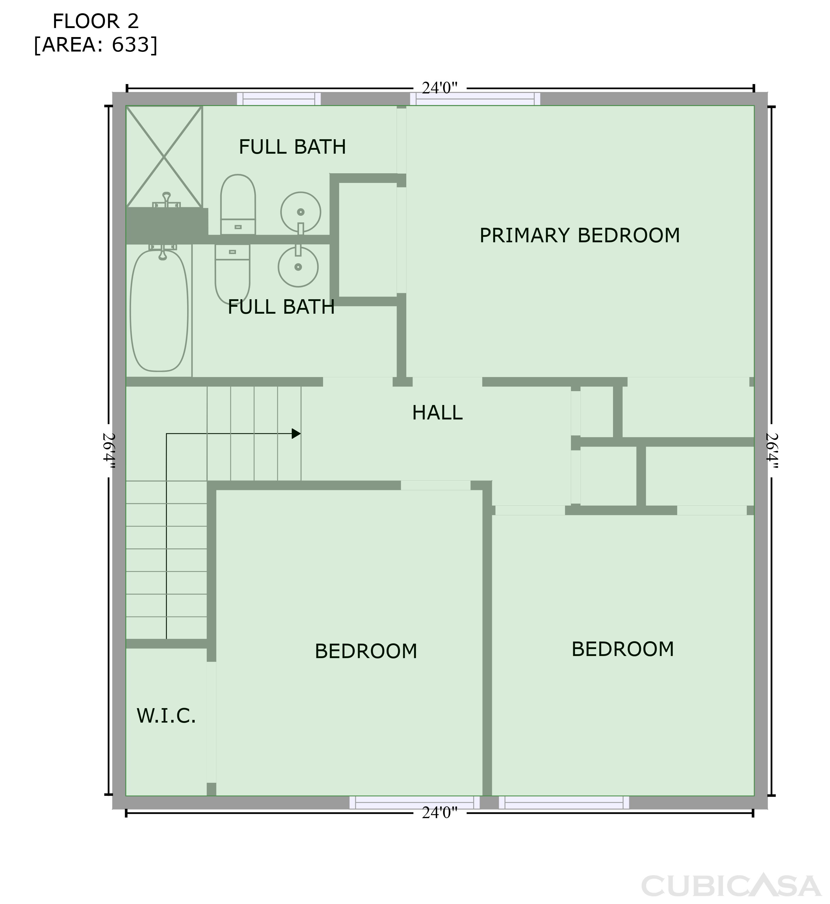 Second Floor of 700 W La Veta Ave, Orange, CA