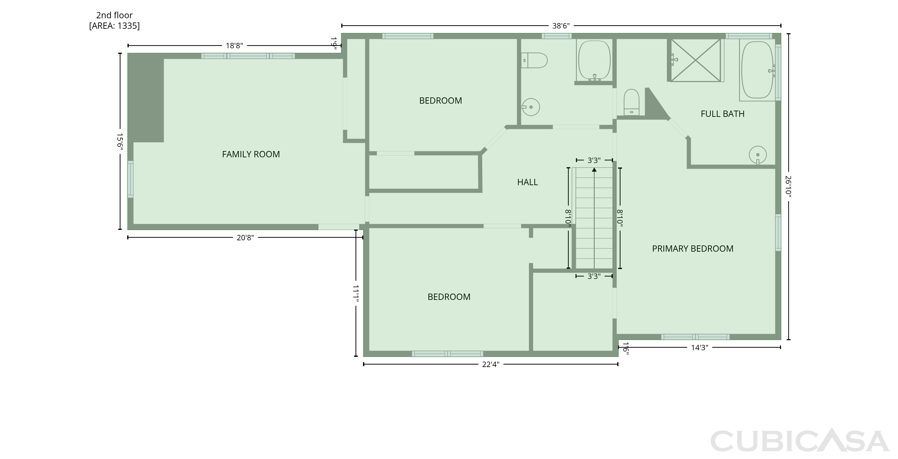 Second Floor of 2315 Heathershire Ln, Matthews, NC