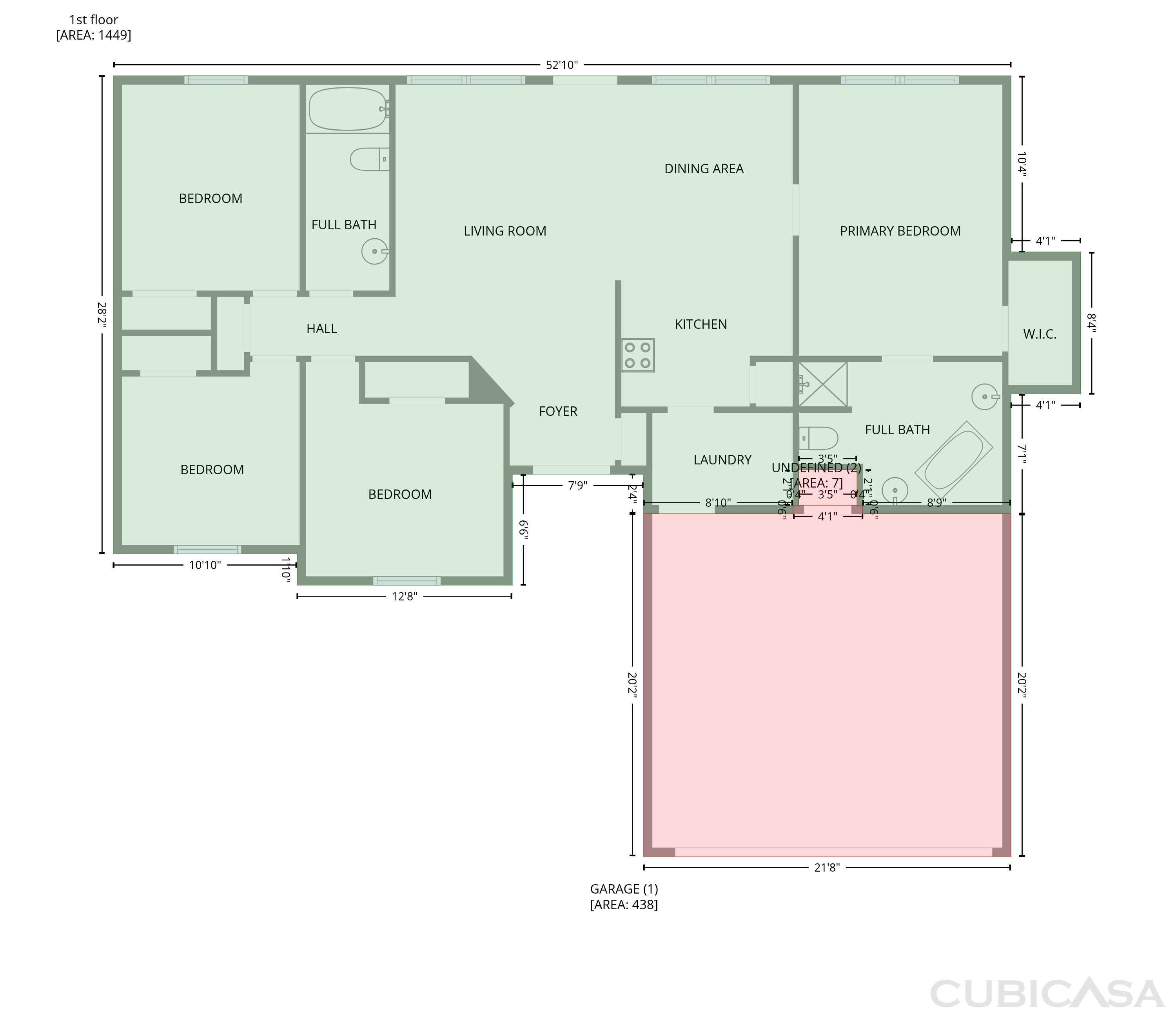 Main Floor of 98 Cole Ct SE, Ludowici, GA