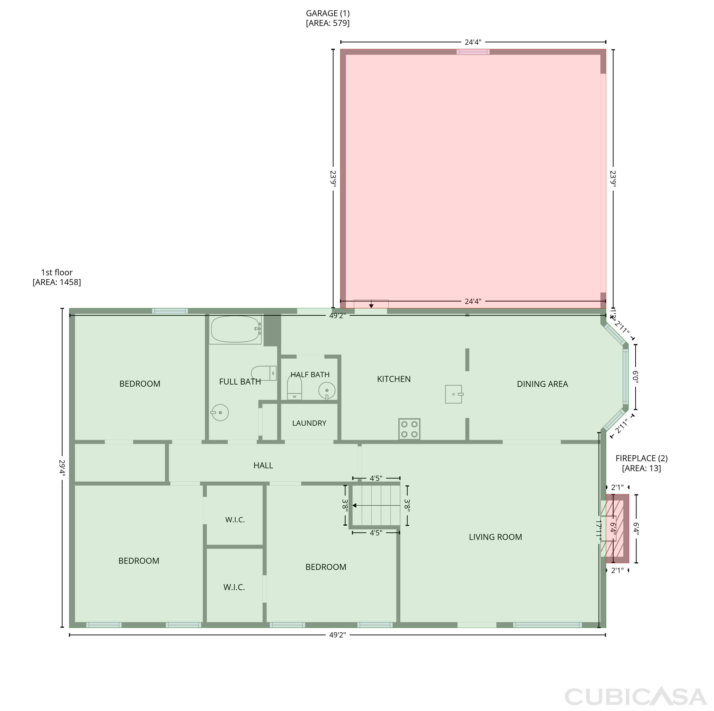 Main Floor of 4075 Asbury Mill Rd, Cleveland, GA