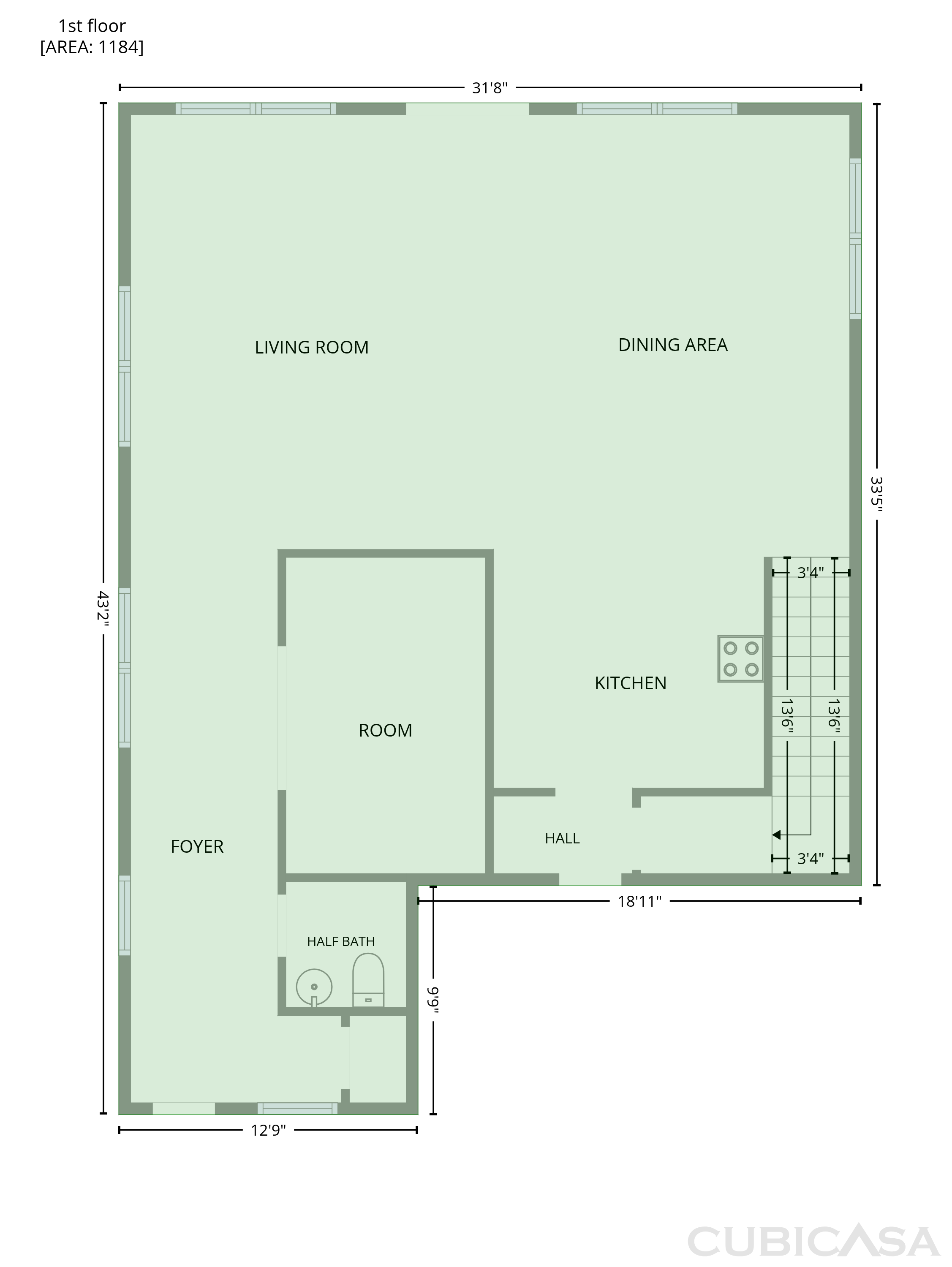 Main Floor of 1745 Musket Trl, Sumter, SC