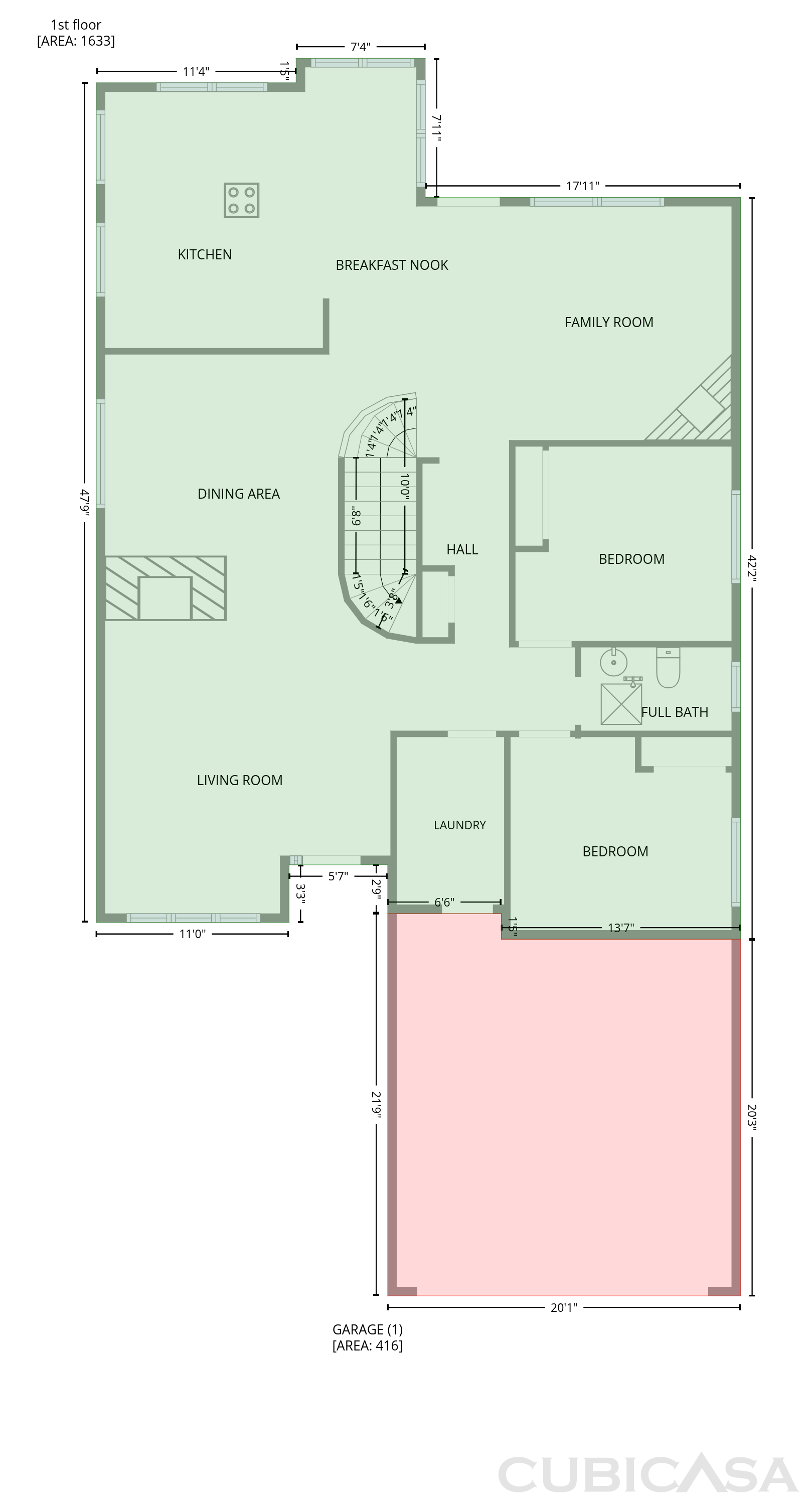 Main Floor of 5997 N Moon Crest Dr, Tucson, AZ