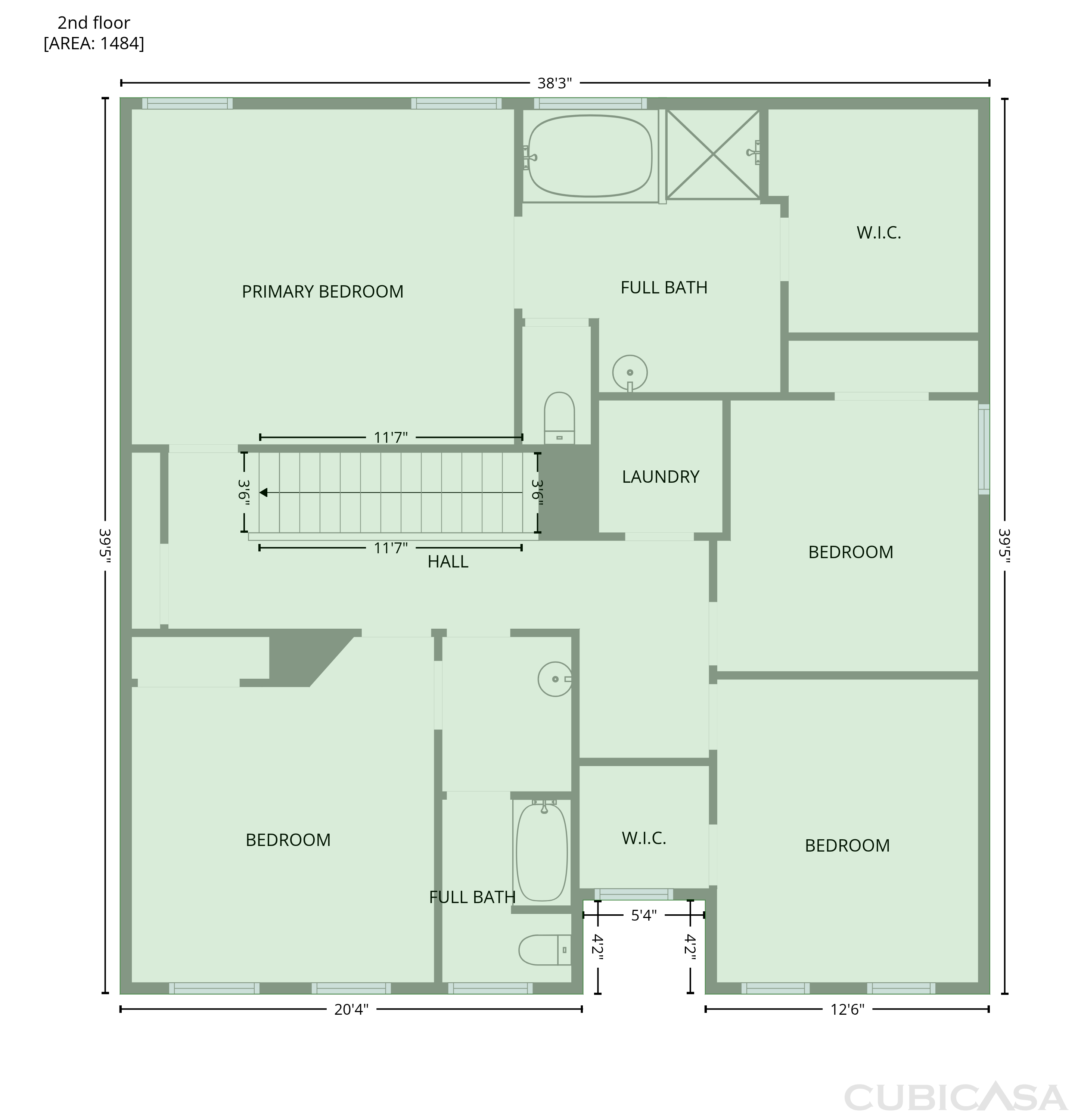 Second Floor of 820 Pennington View Ln, Alpharetta, GA