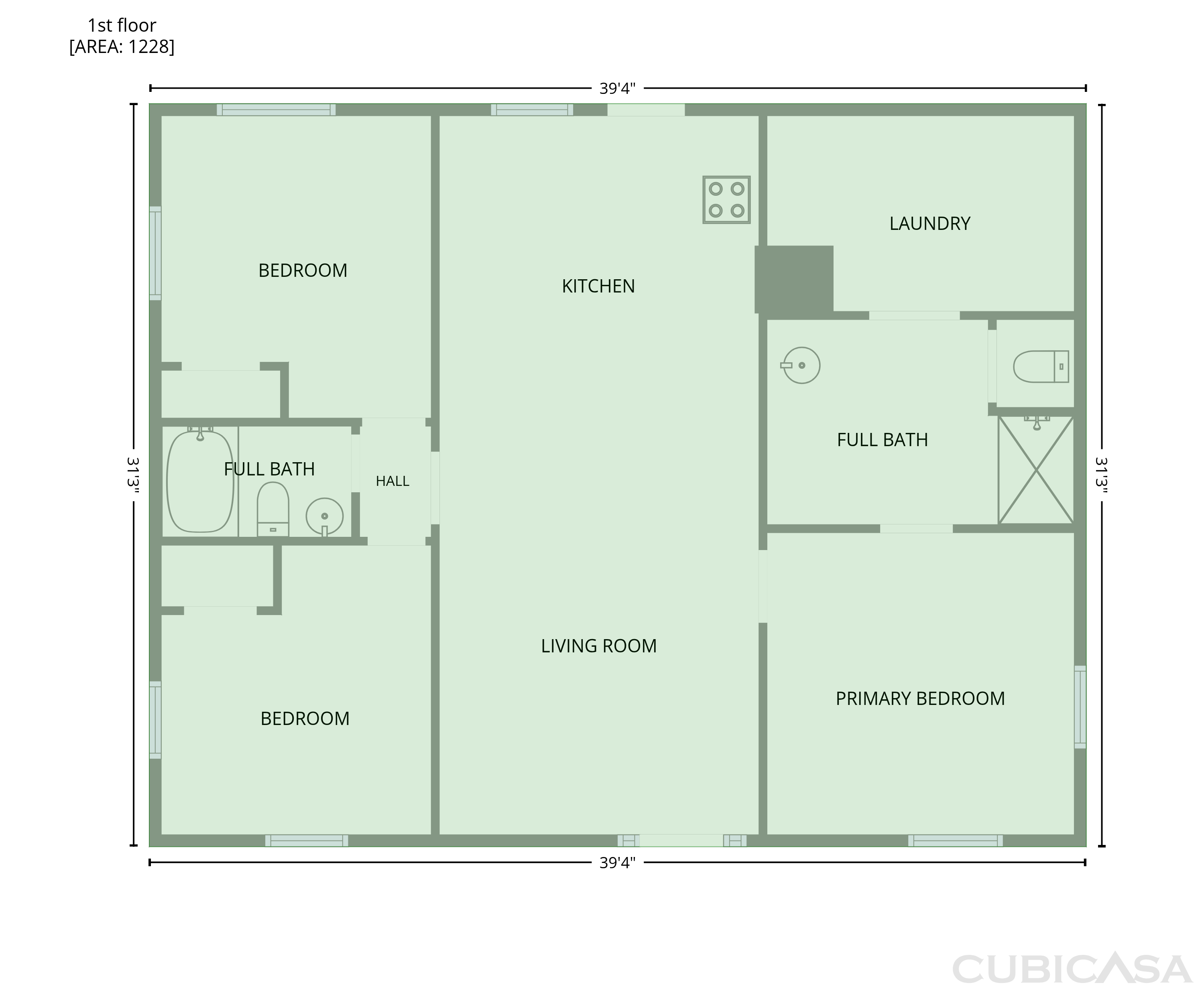 Main Floor of 576 Stanley St, Oneida, TN