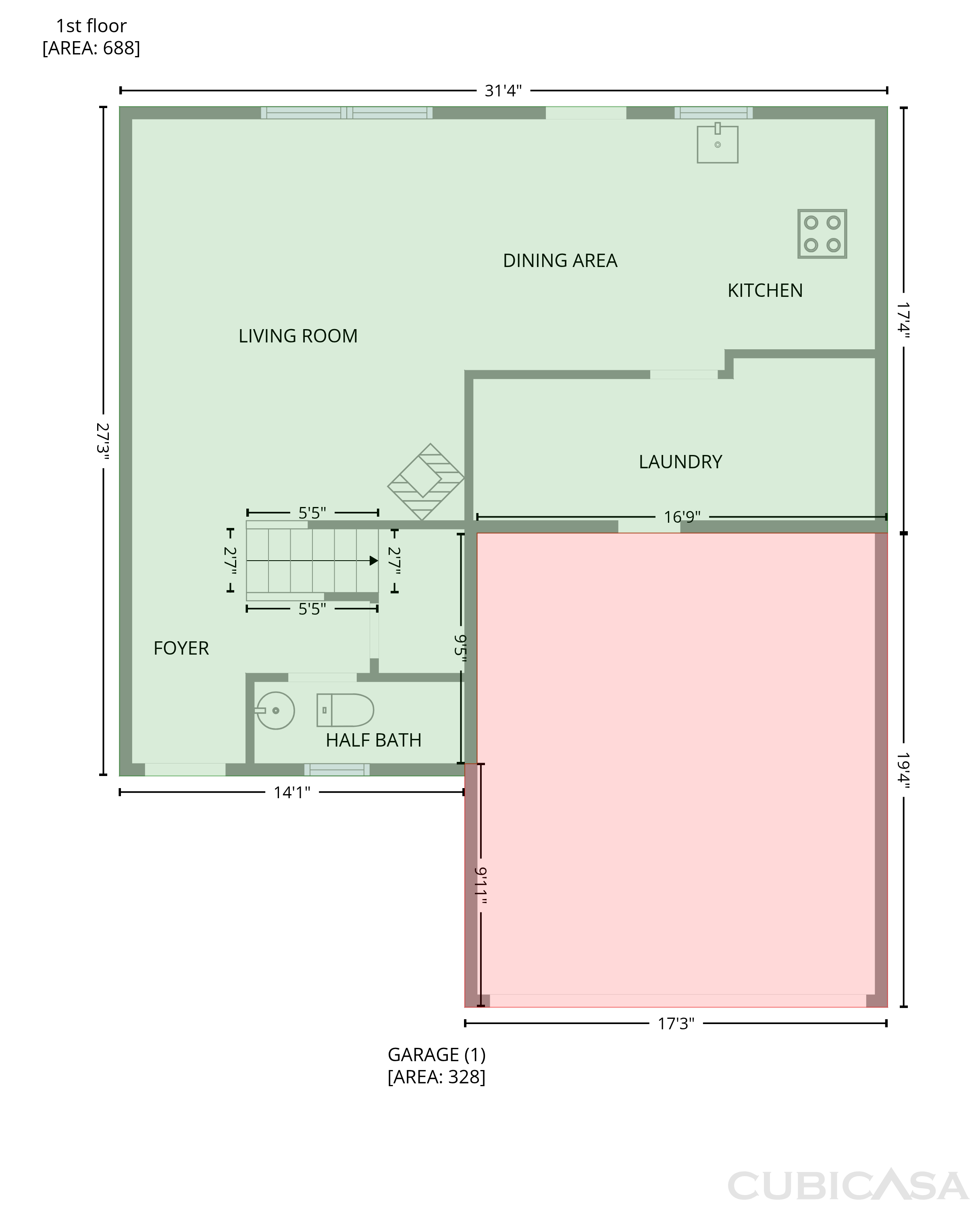 Main Floor of 953 Balto Dr, Shelbyville, IN