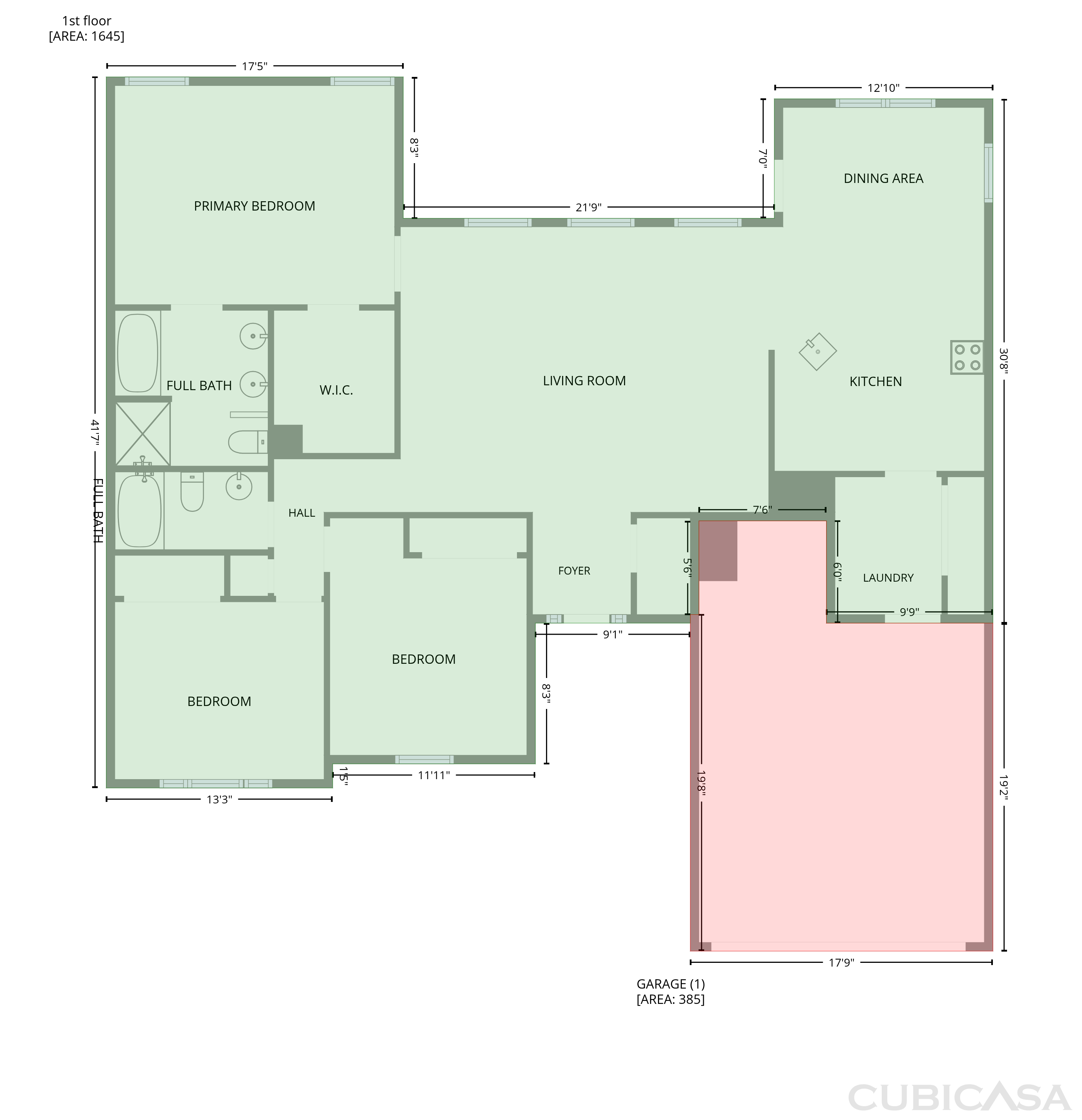 Main Floor of 4100 Birchgarden Dr, High Point, NC