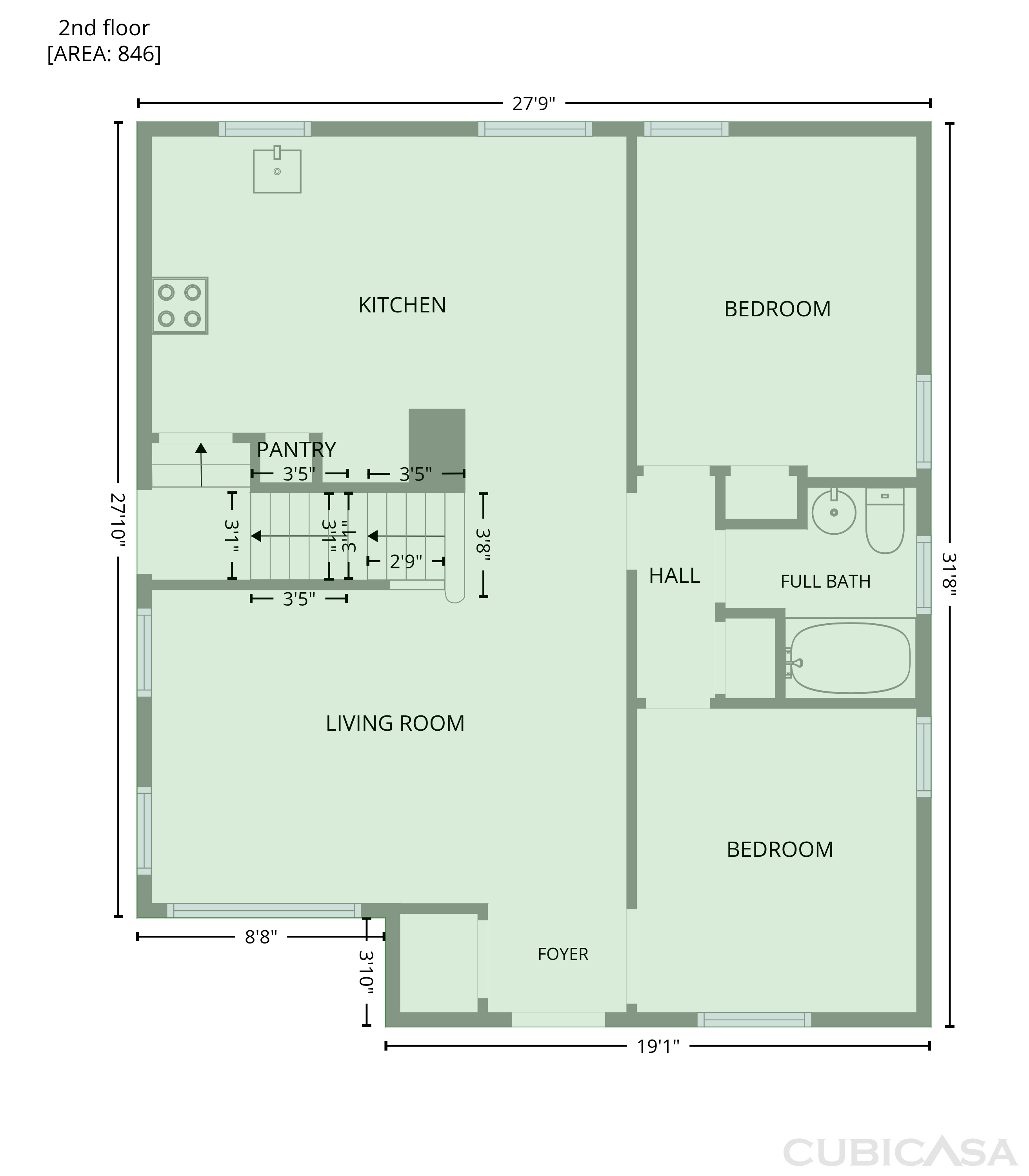 Second Floor of 6608 Charles Ave, Parma, OH