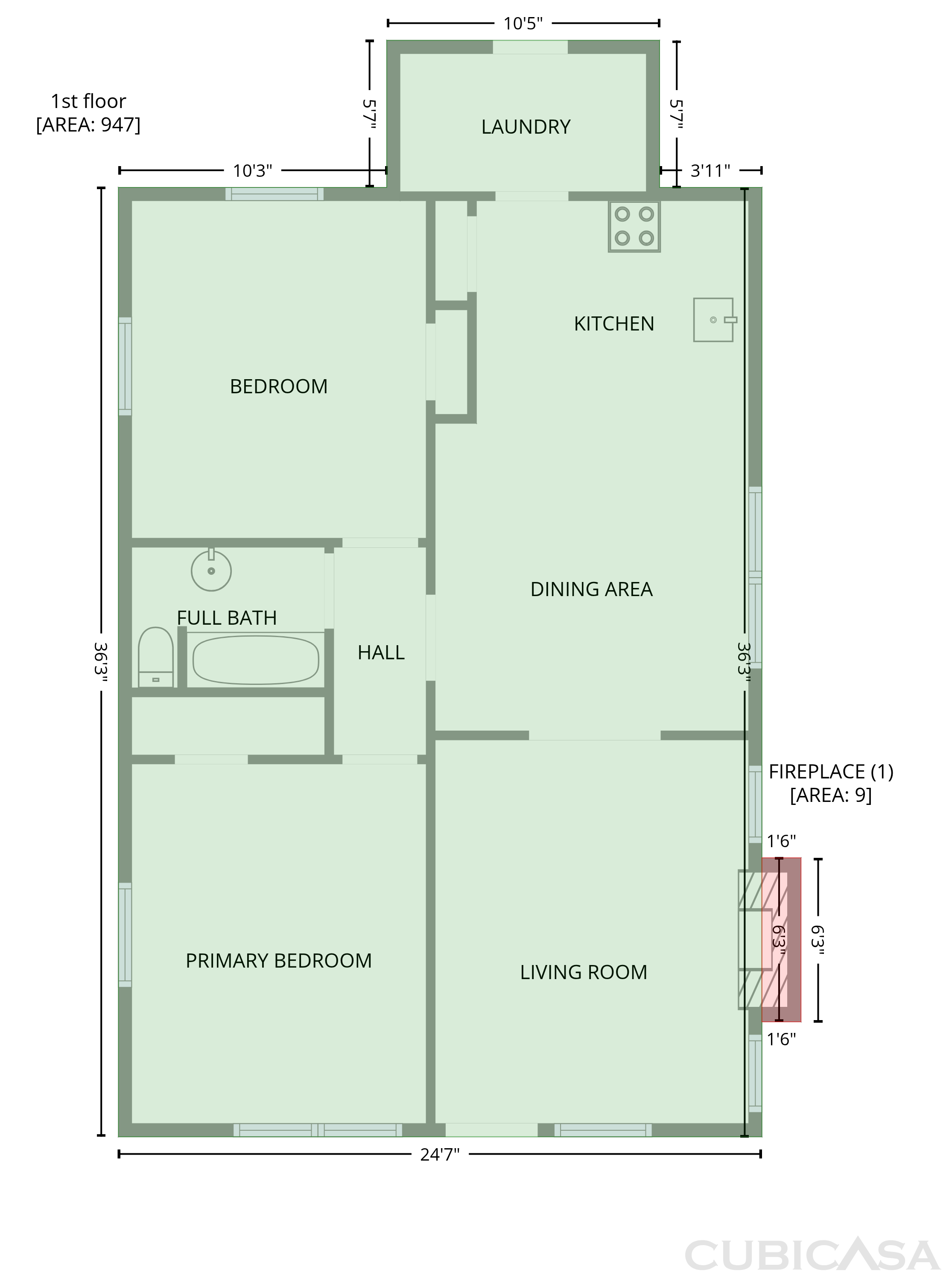Main Floor of 1231 E 42nd St, Savannah, GA