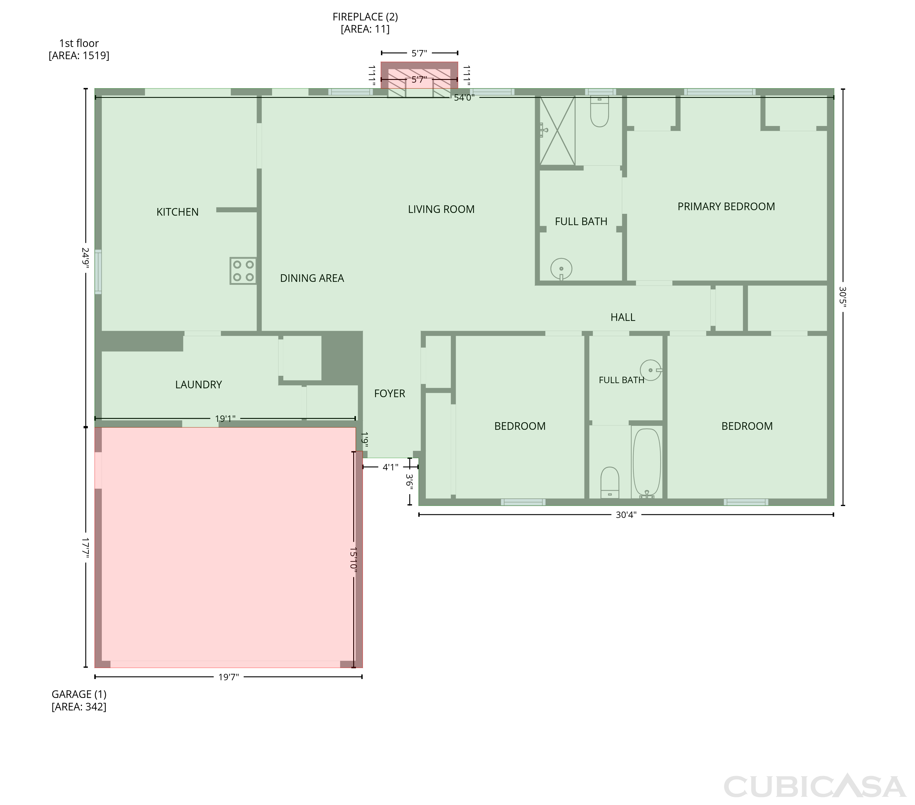 Main Floor of 1433 Sunset Dr, Slidell, LA