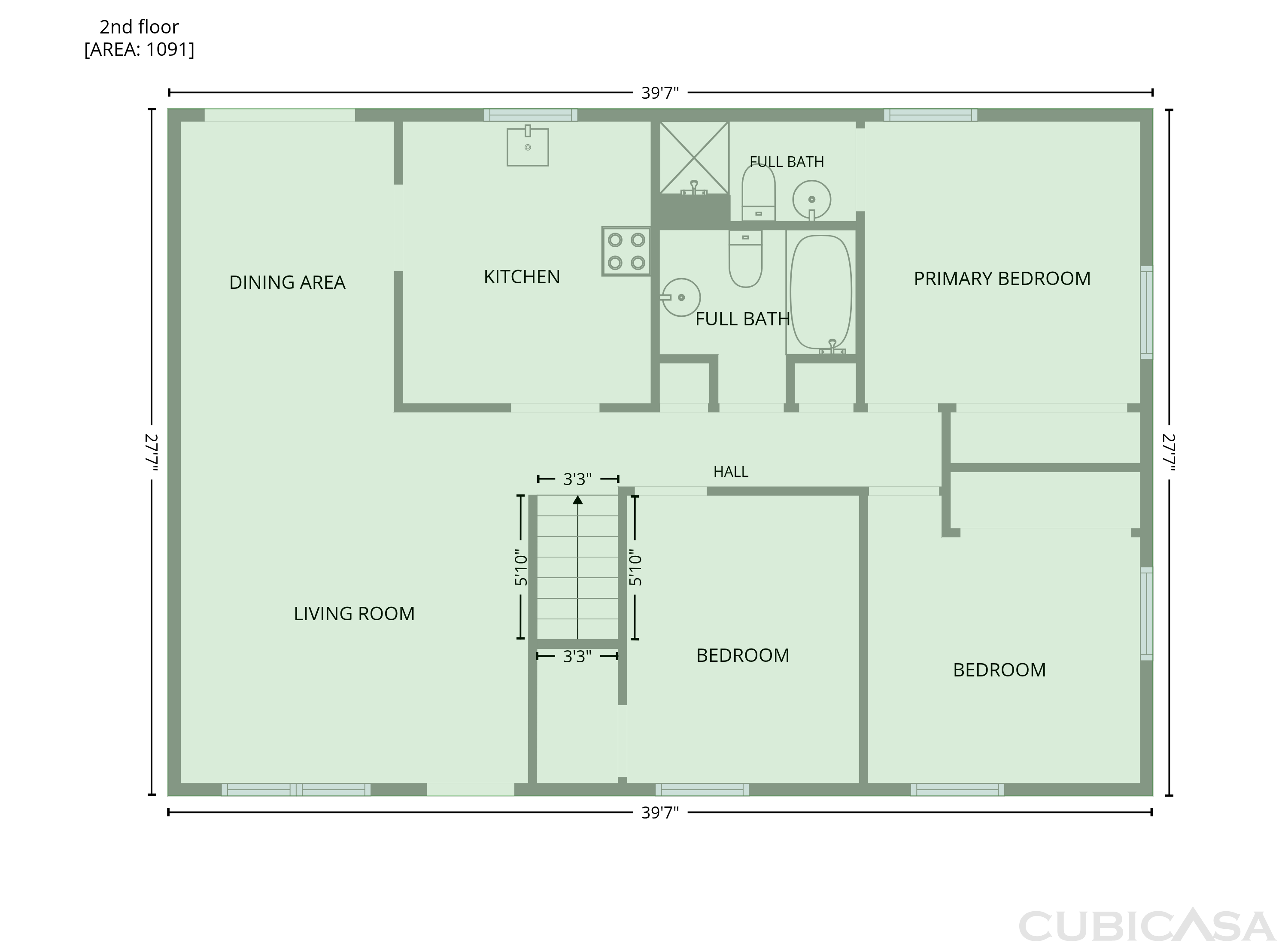 Second Floor of 1120 Emerald Dr, Concord, NC
