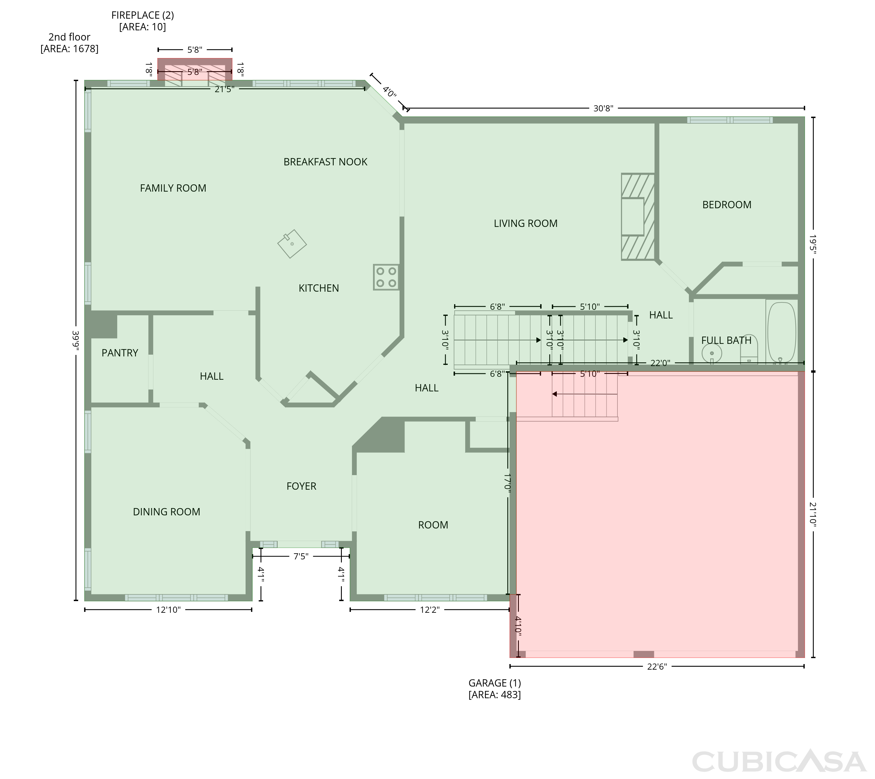 Second Floor of 4530 Oak Brook Dr SE, Smyrna, GA