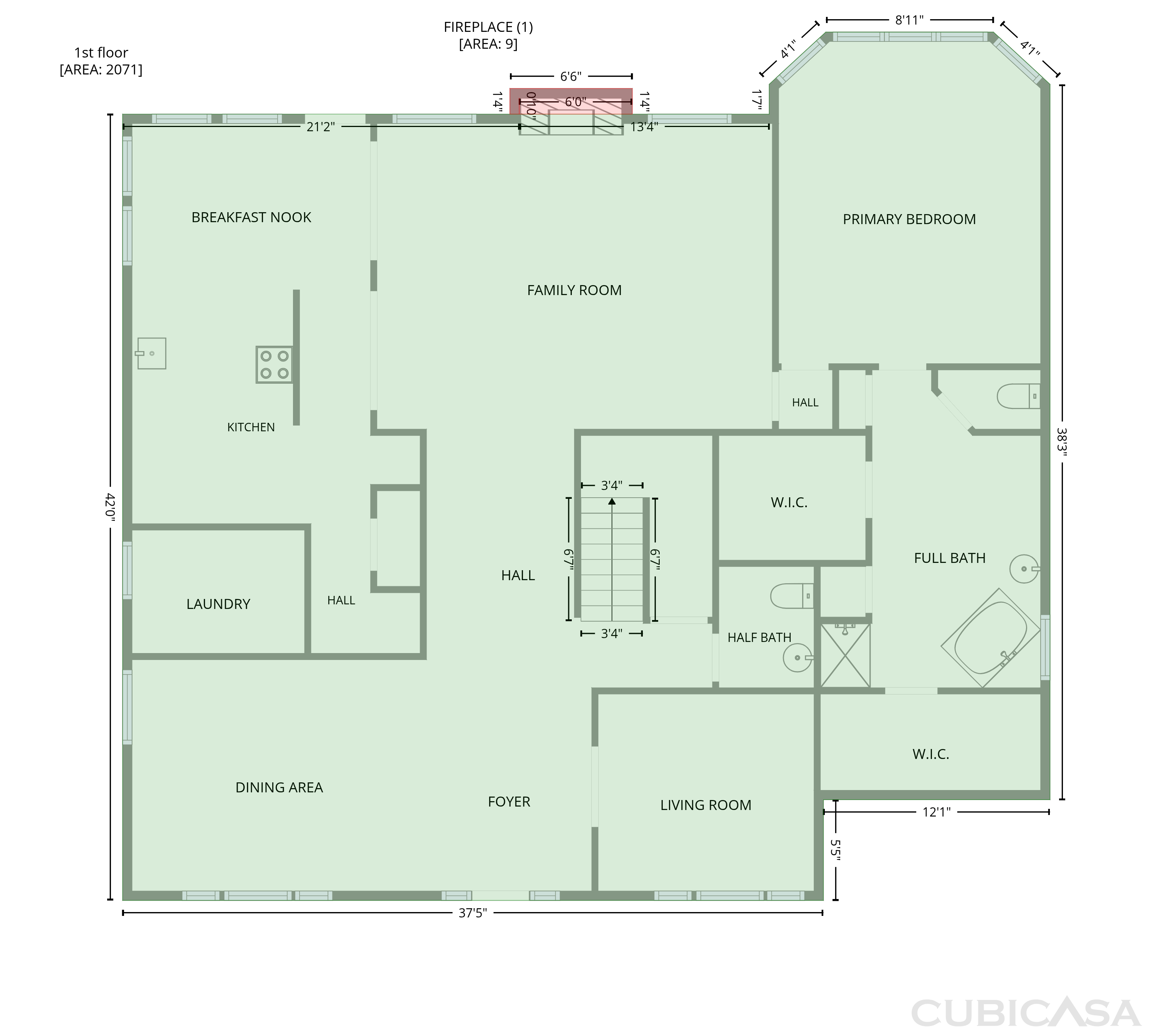 Main Floor of 9019 Sunny Ridge Dr, Houston, TX