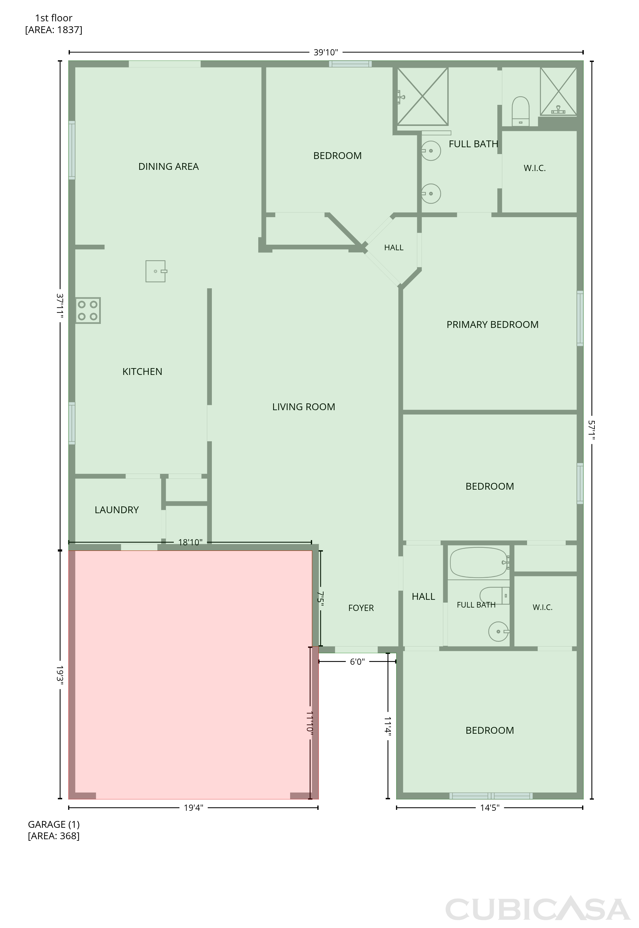 Main Floor of 1048 Bethpage Rd, Auburndale, FL