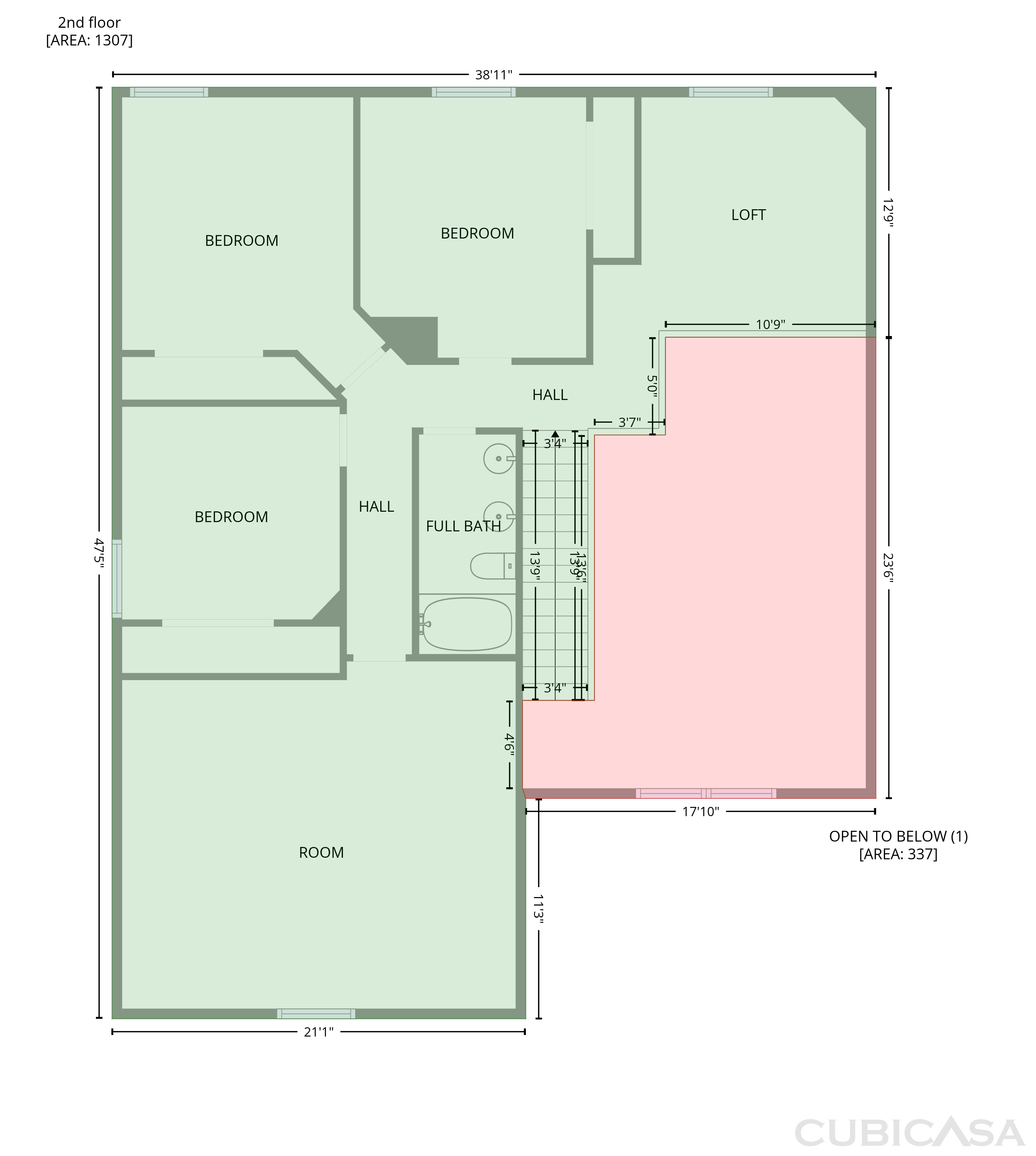 Second Floor of 5152 Cedar Retreat Dr, Murfreesboro, TN