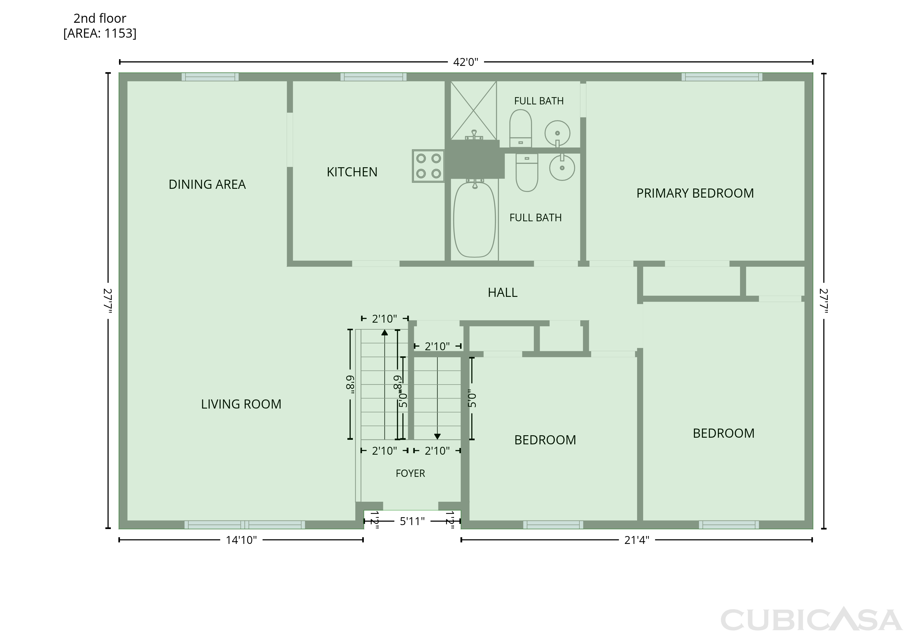 Second Floor of 6409 Tivoli Ct, Charlotte, NC