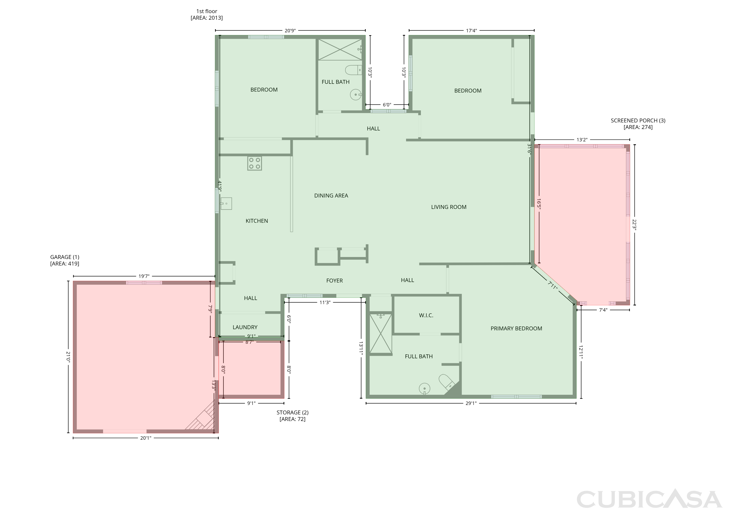 Main Floor of 5621 E Fort Lowell Rd, Tucson, AZ