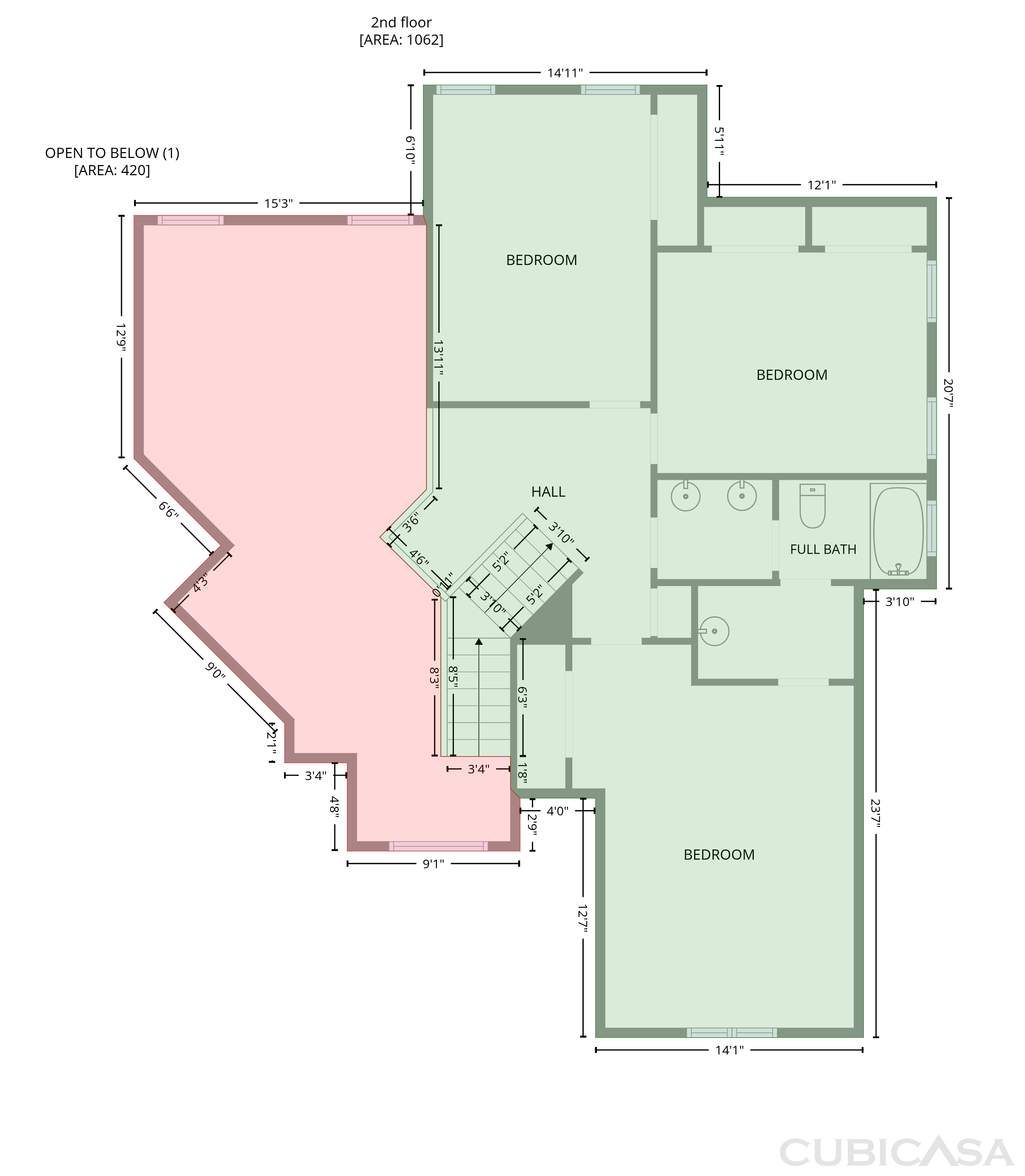 Third Floor of 3320 Sweetwater Dr, Cumming, GA