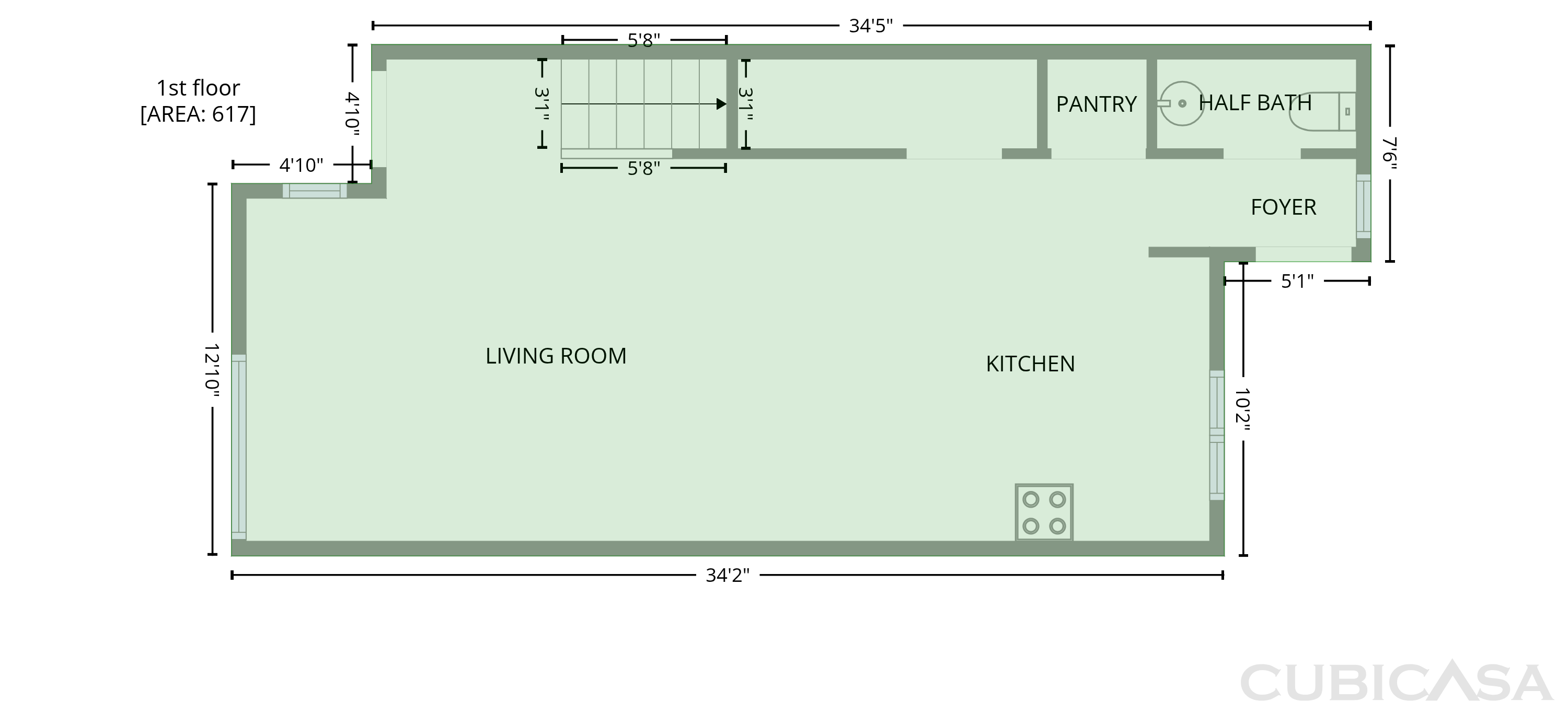 Main Floor of 330 Clay St, San Antonio, TX