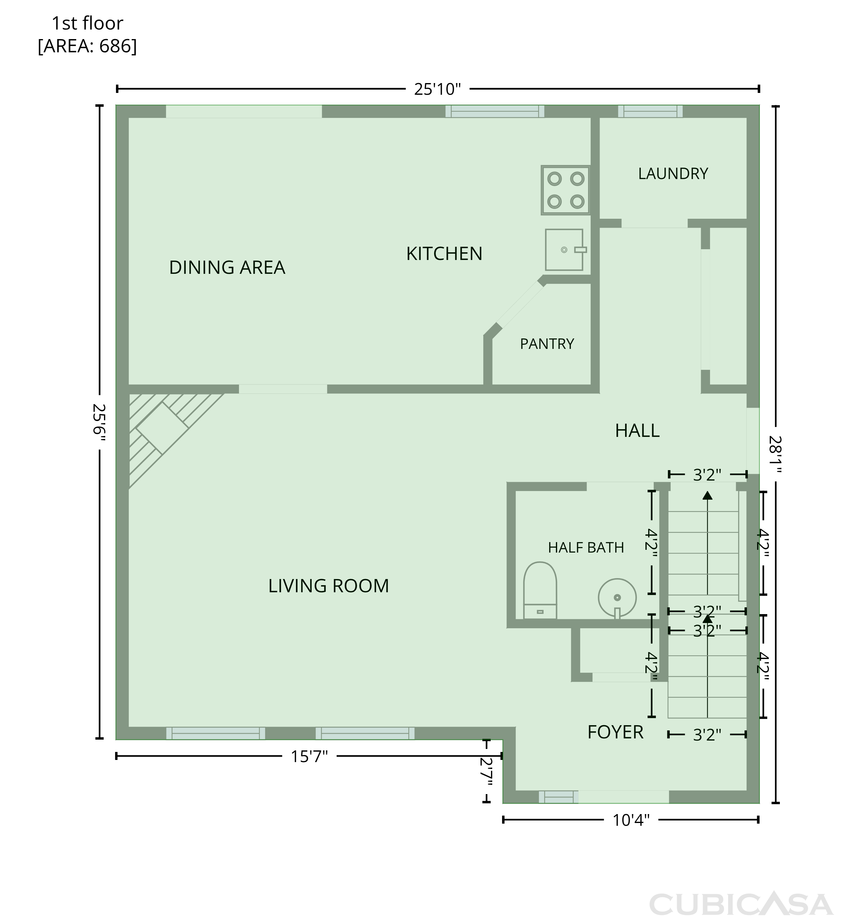 Second Floor of 34310 Kentucky, Clinton Township, MI