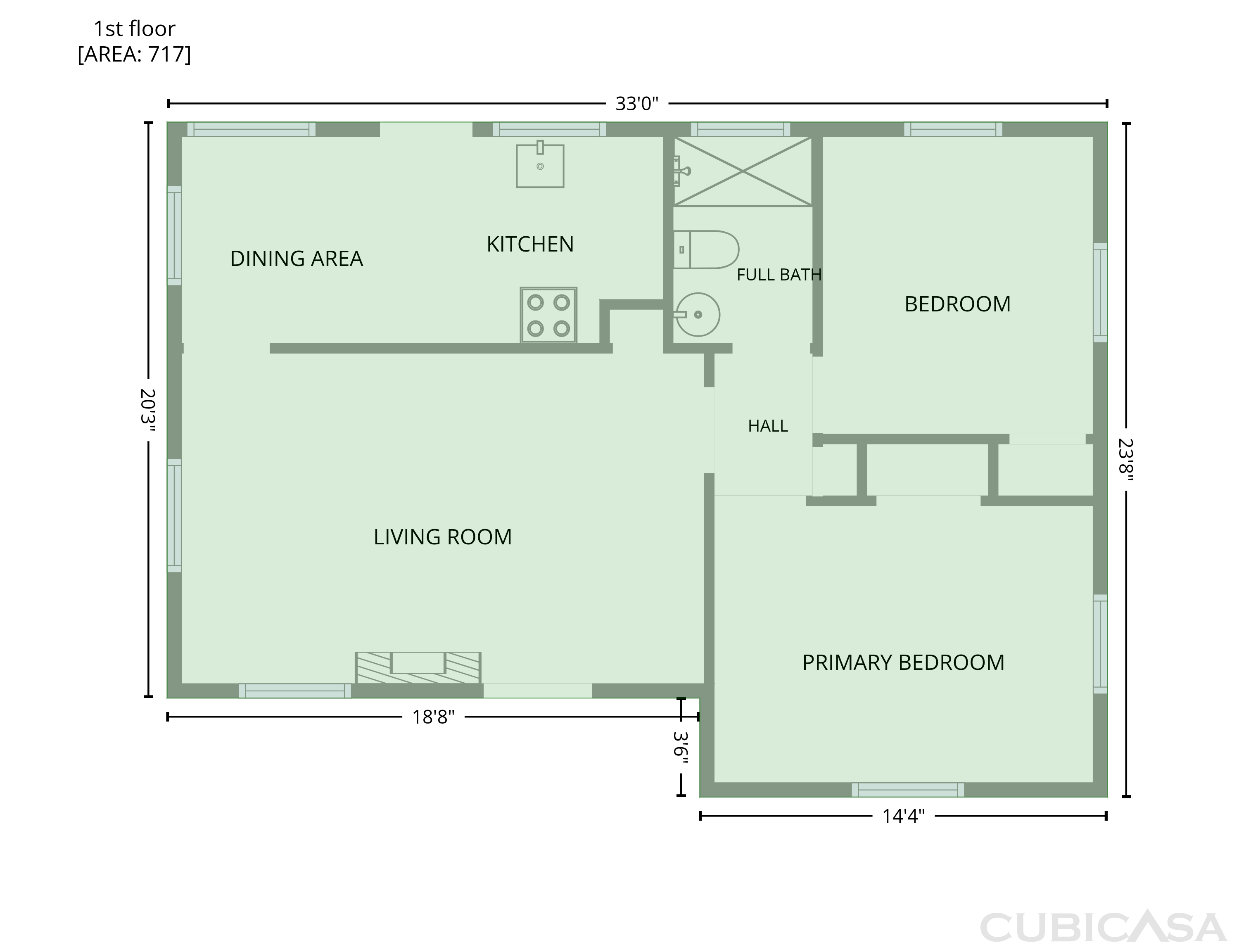 Main Floor of 2109 Sheffield Rd, Raleigh, NC