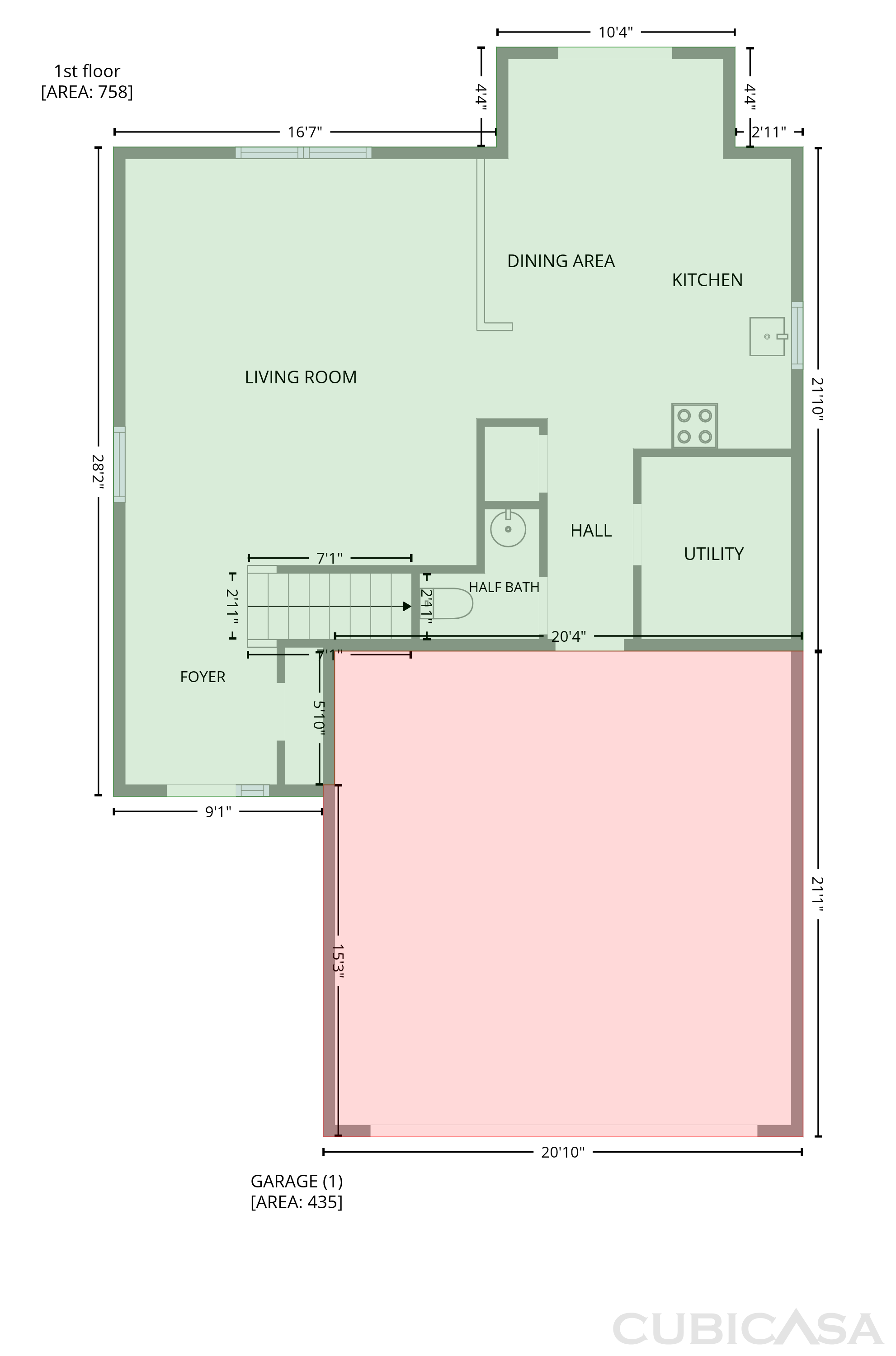 Main Floor of 1349 Fiesta Dr, Franklin, IN