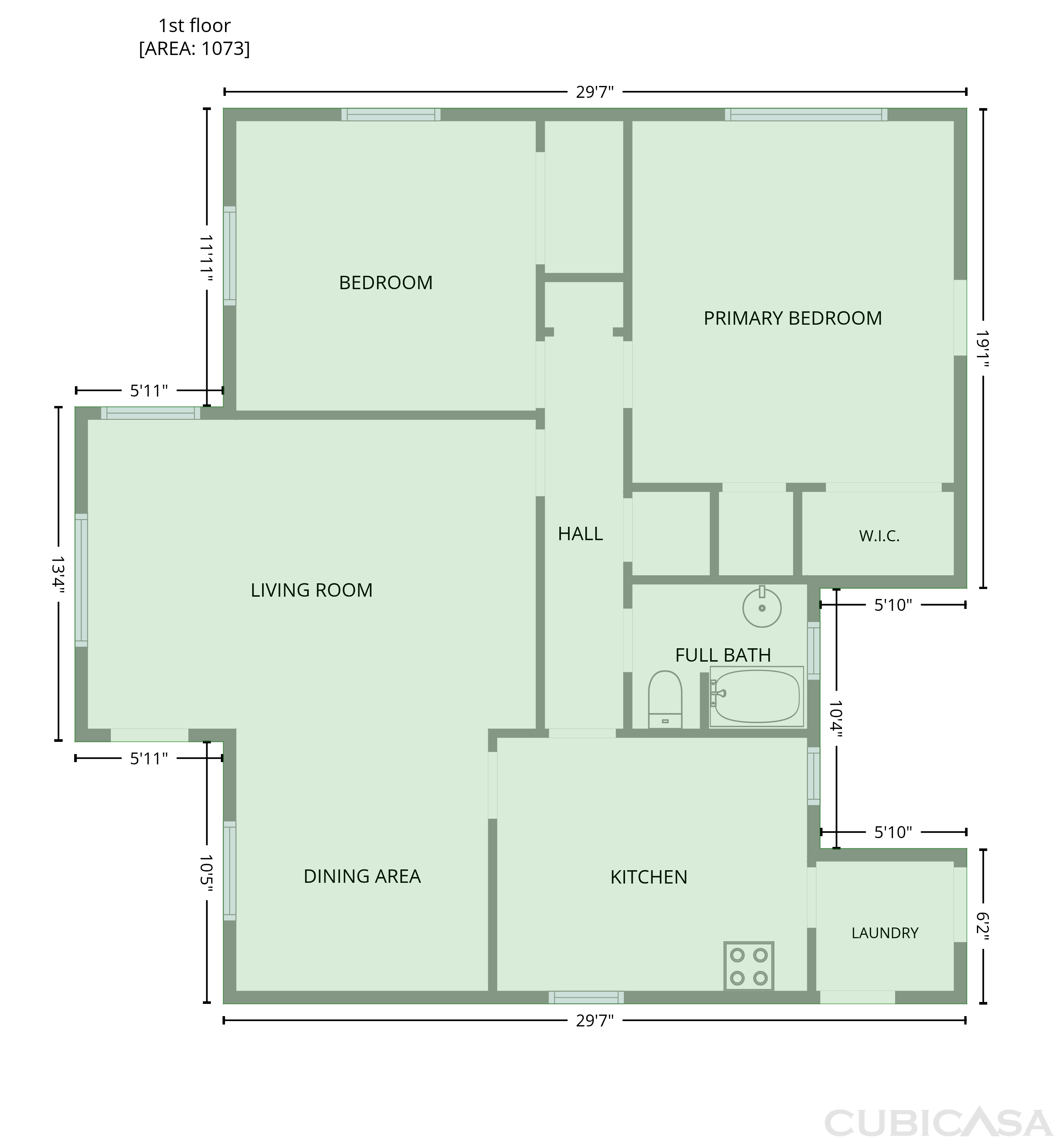 Main Floor of 542 W Lewis Ave, Phoenix, AZ
