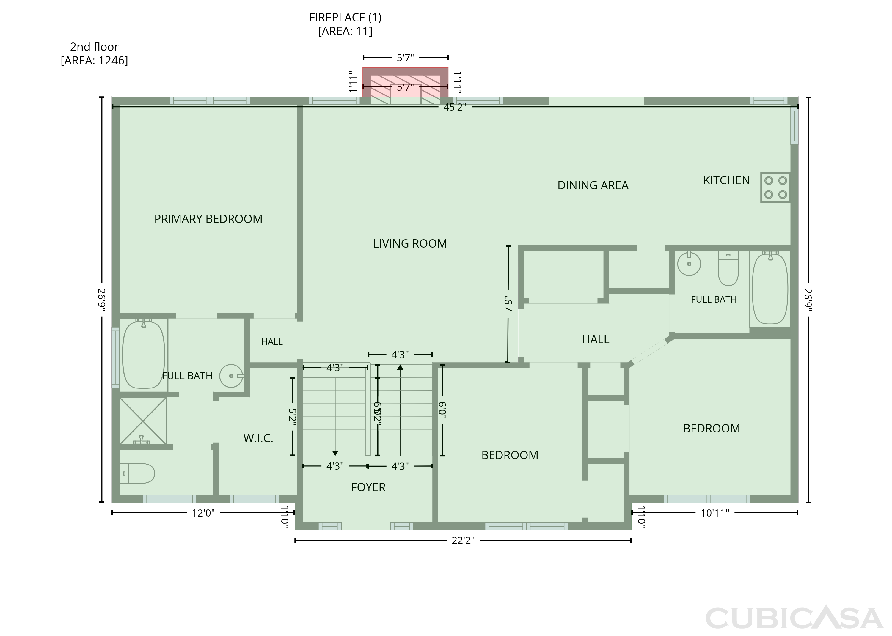 Second Floor of 6205 Lea Ray Dr, Greensboro, NC