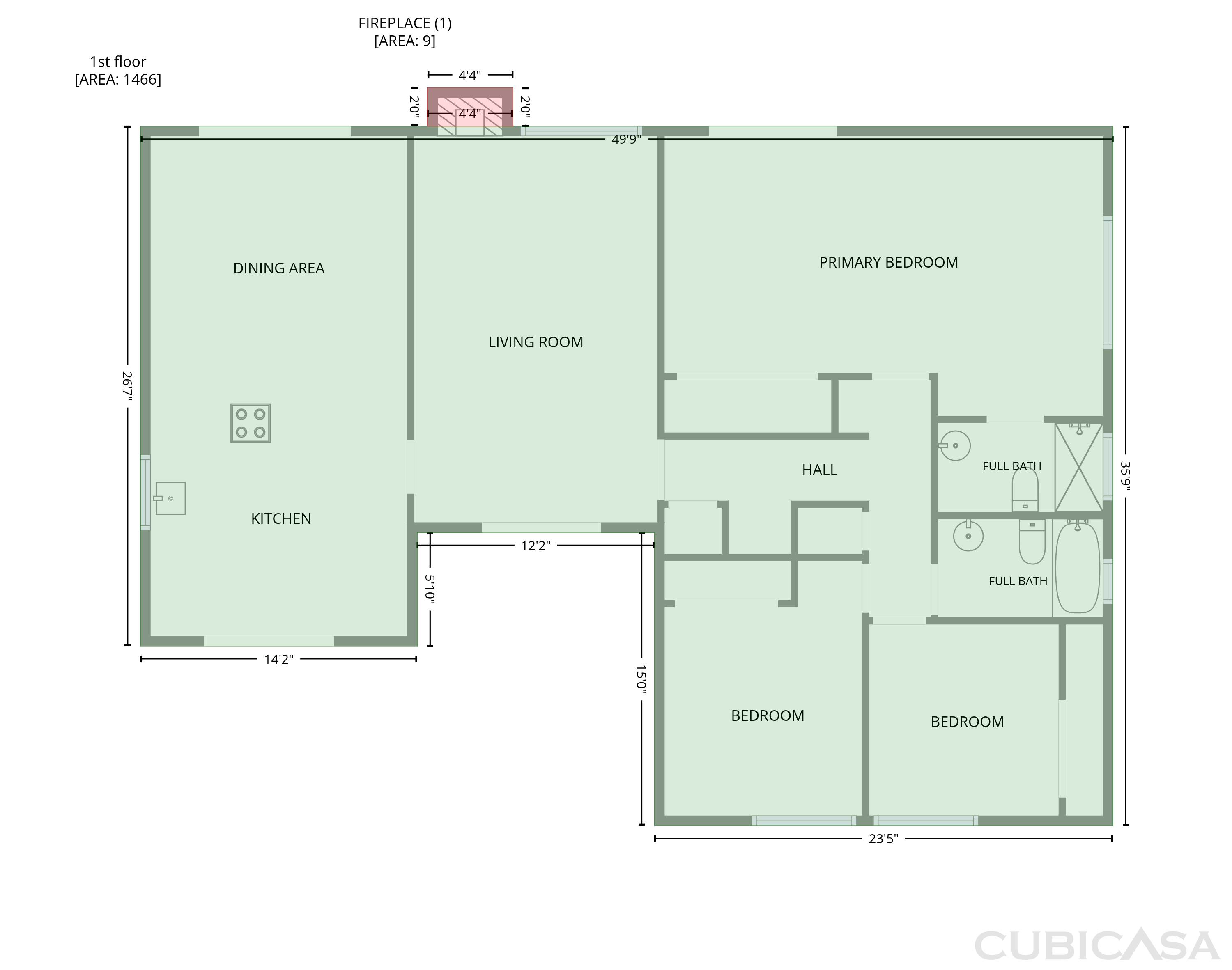Main Floor of 6800 Havenhurst Dr, Sacramento, CA