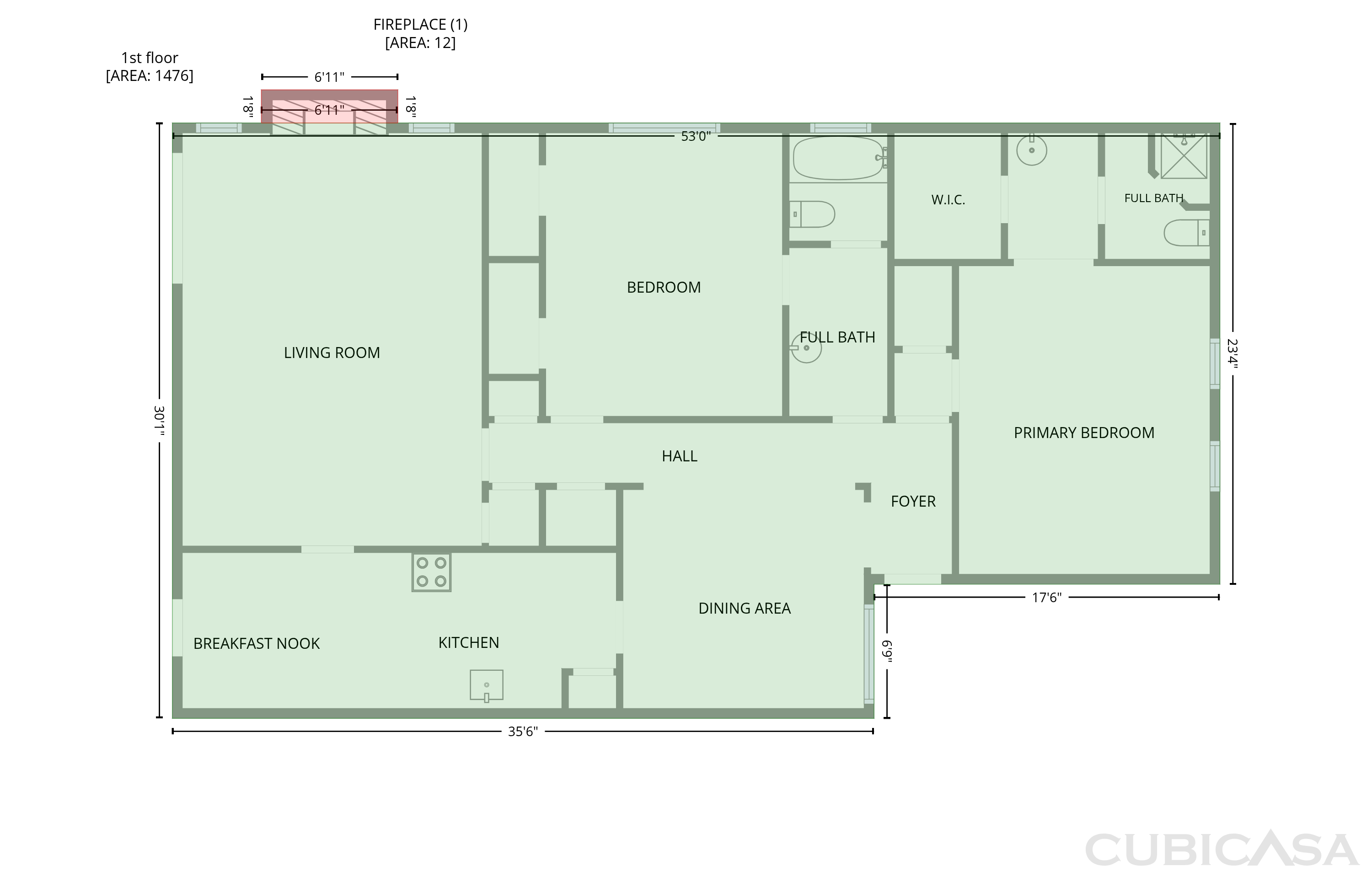 Main Floor of 4824 Berridge Ln, Dallas, TX