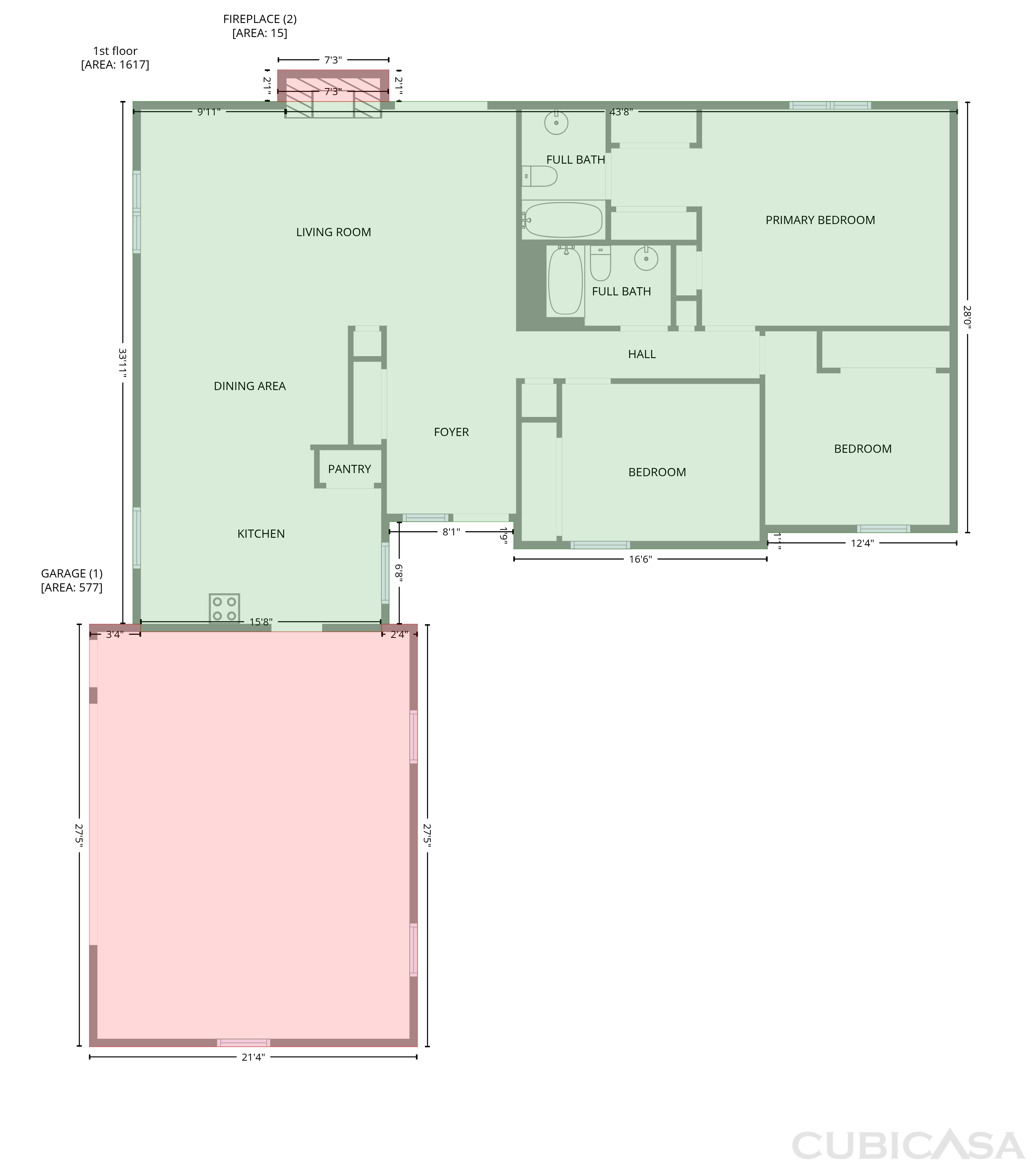 Main Floor of 7746 Grundy St, Pensacola, FL