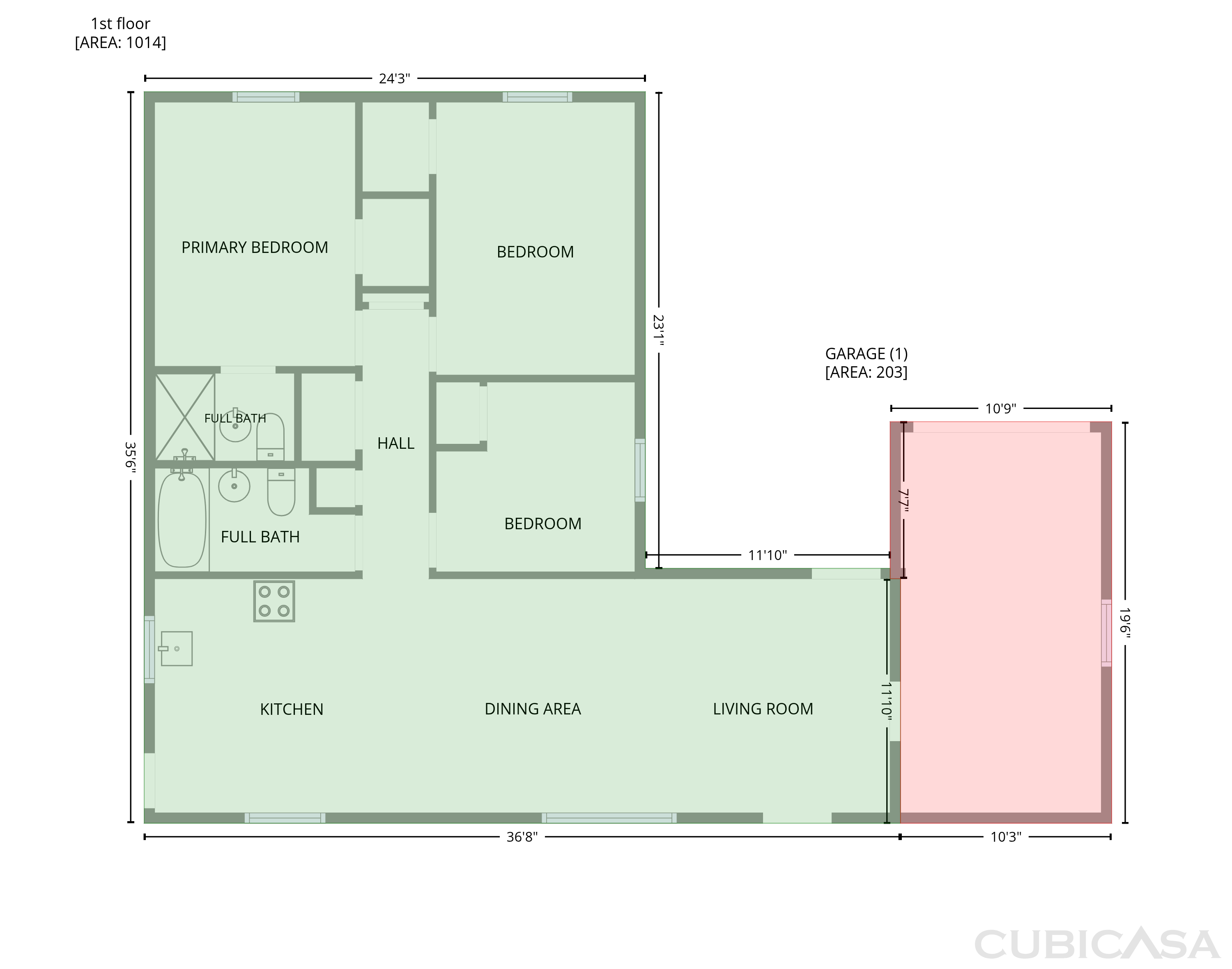 Main Floor of 1193 E G St, Ontario, CA