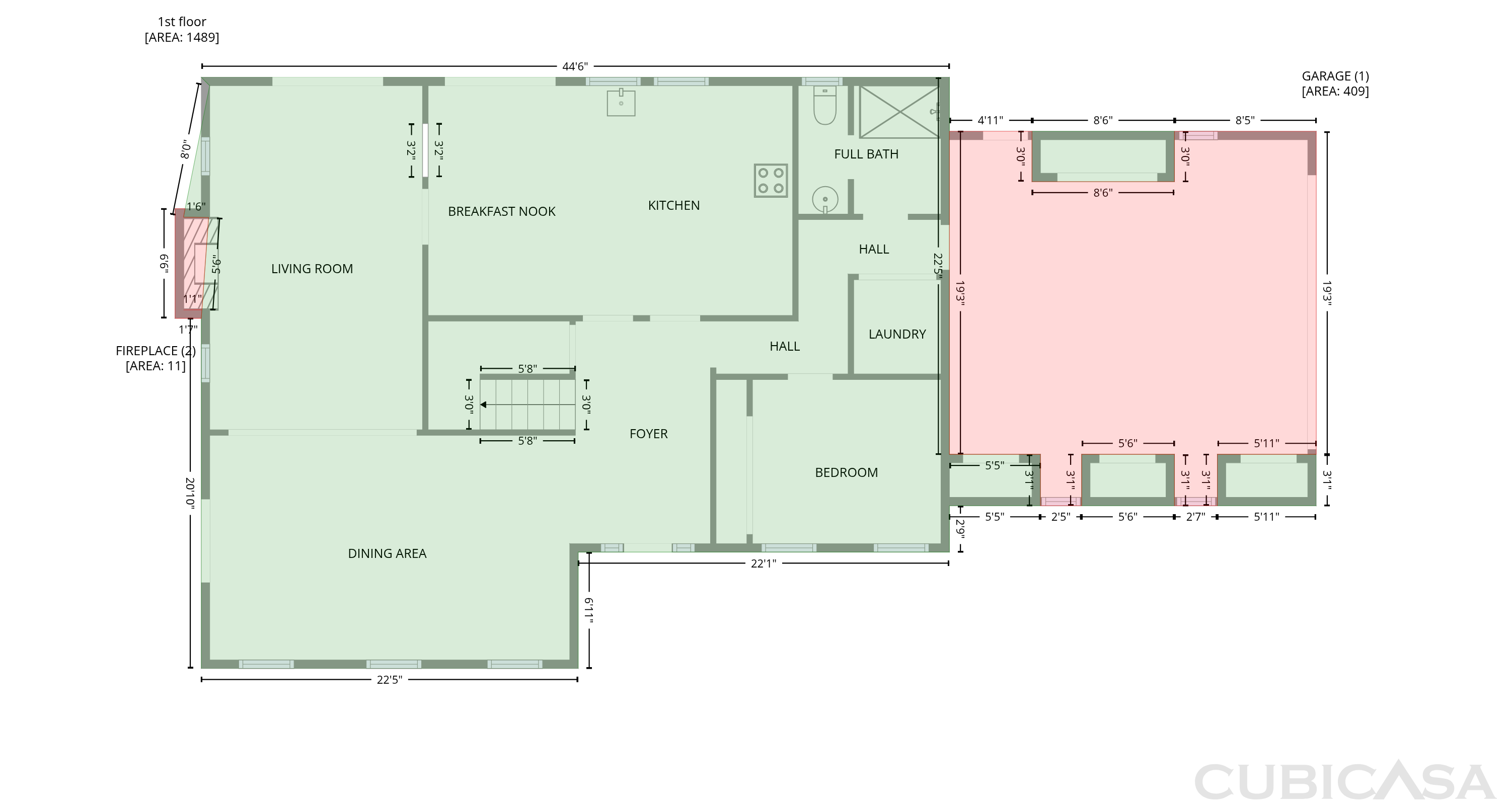 Main Floor of 3020 Mac Rd, Saint Augustine, FL
