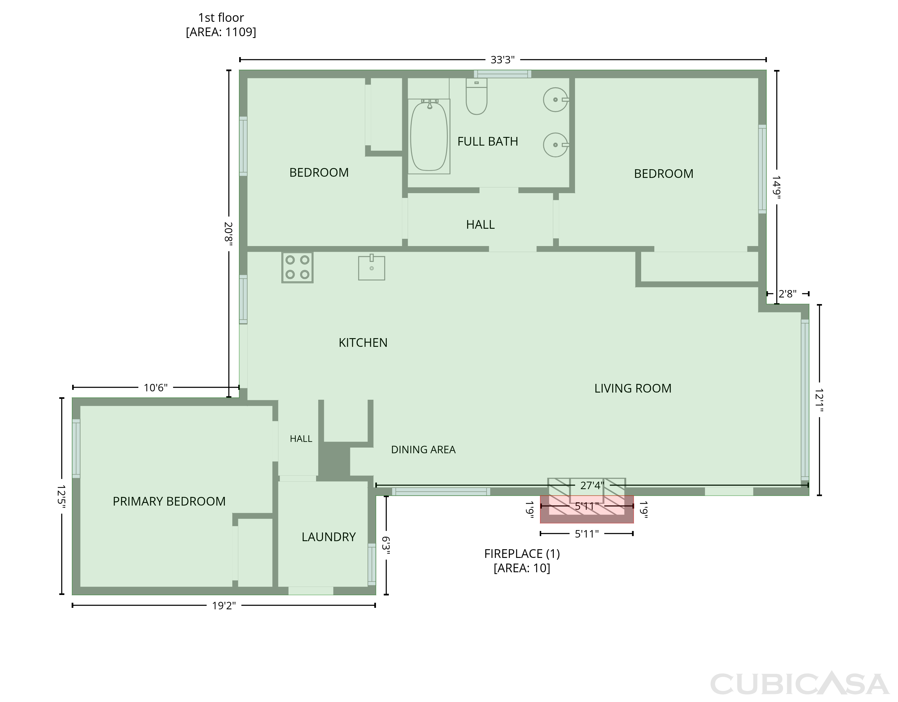 Main Floor of 532 S 7th St, Montesano, WA