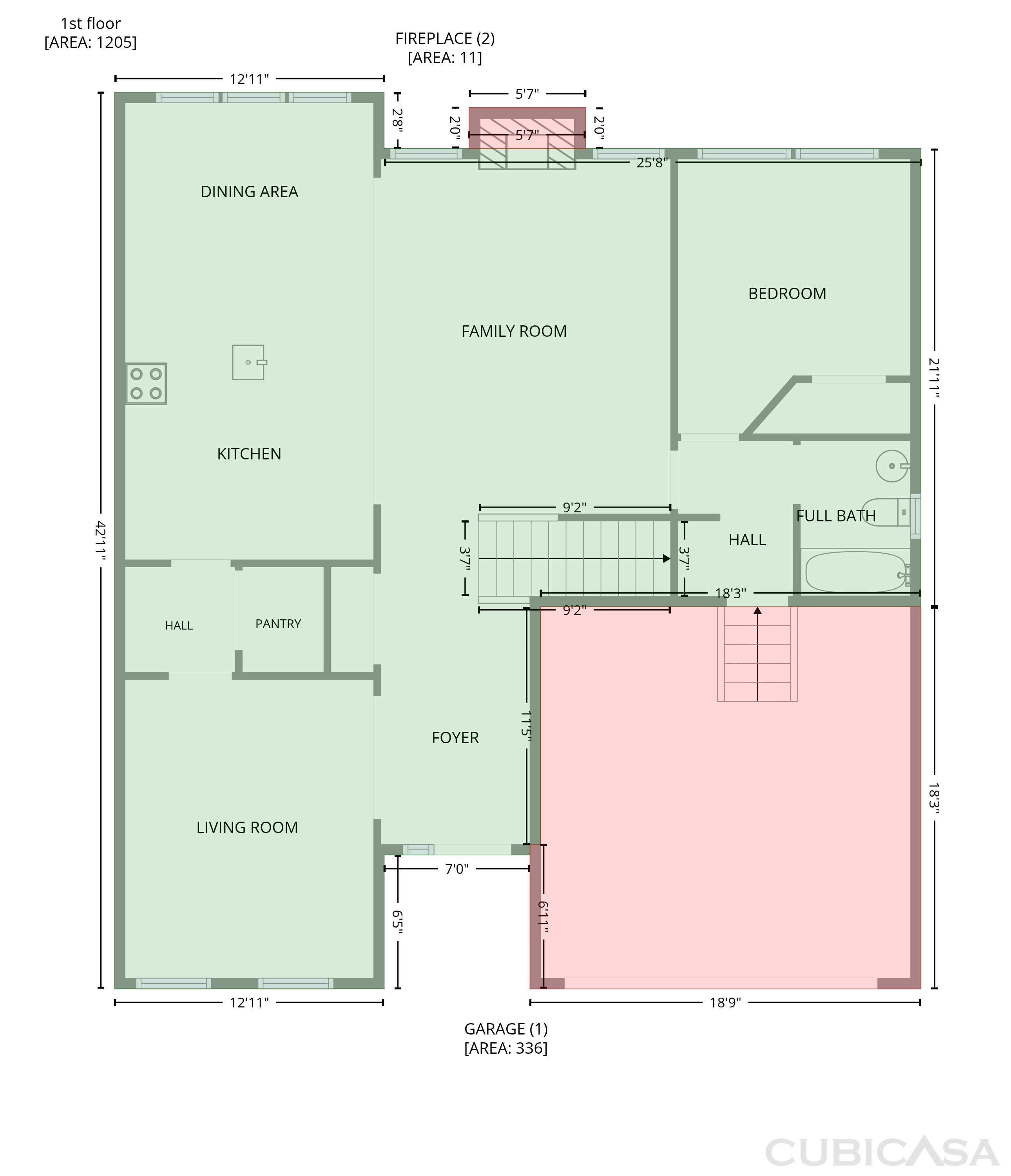 Main Floor of 2530 Logan Caroline Ln, Monroe, NC