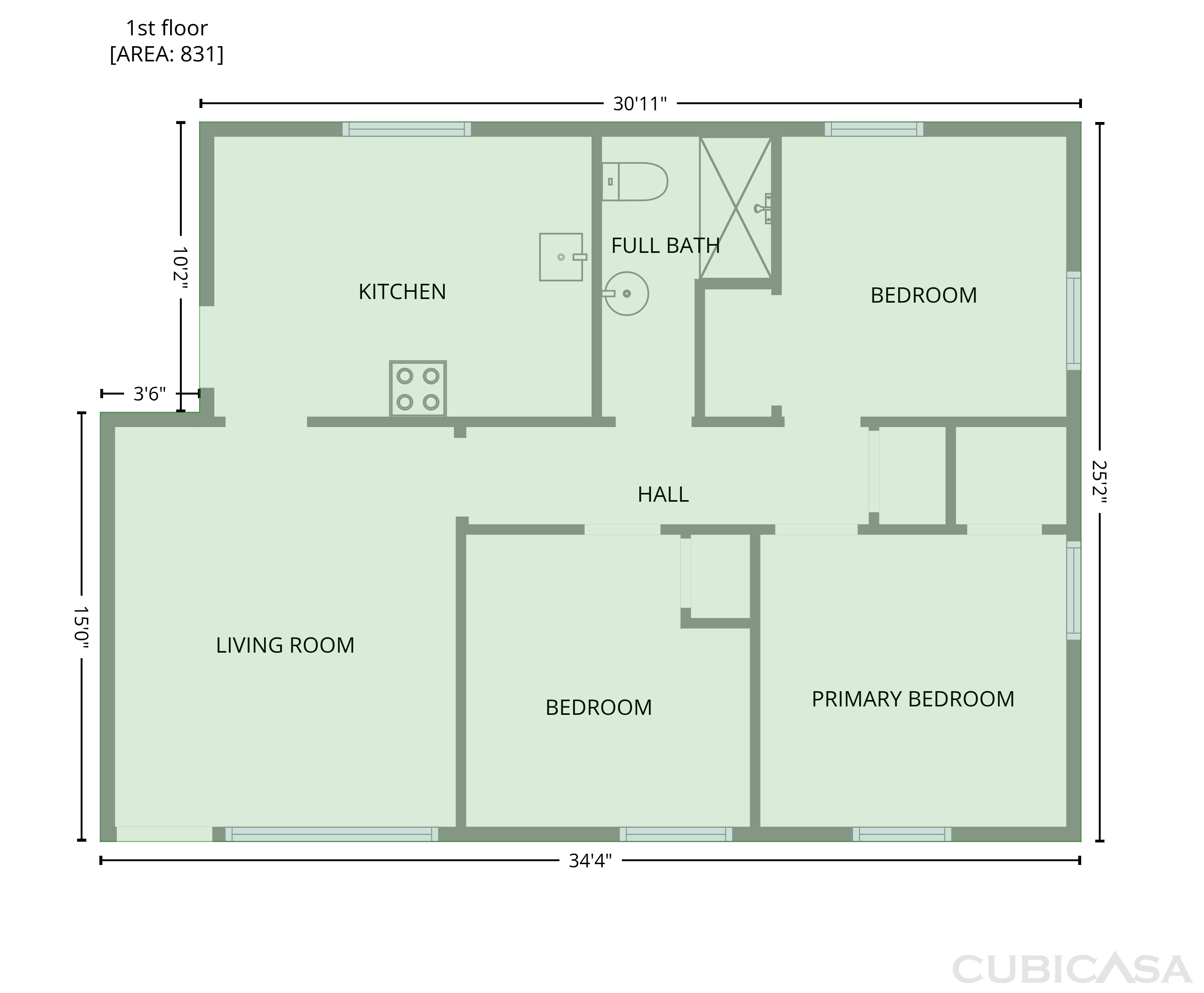 Main Floor of 7405 Sterlingshire St, Houston, TX
