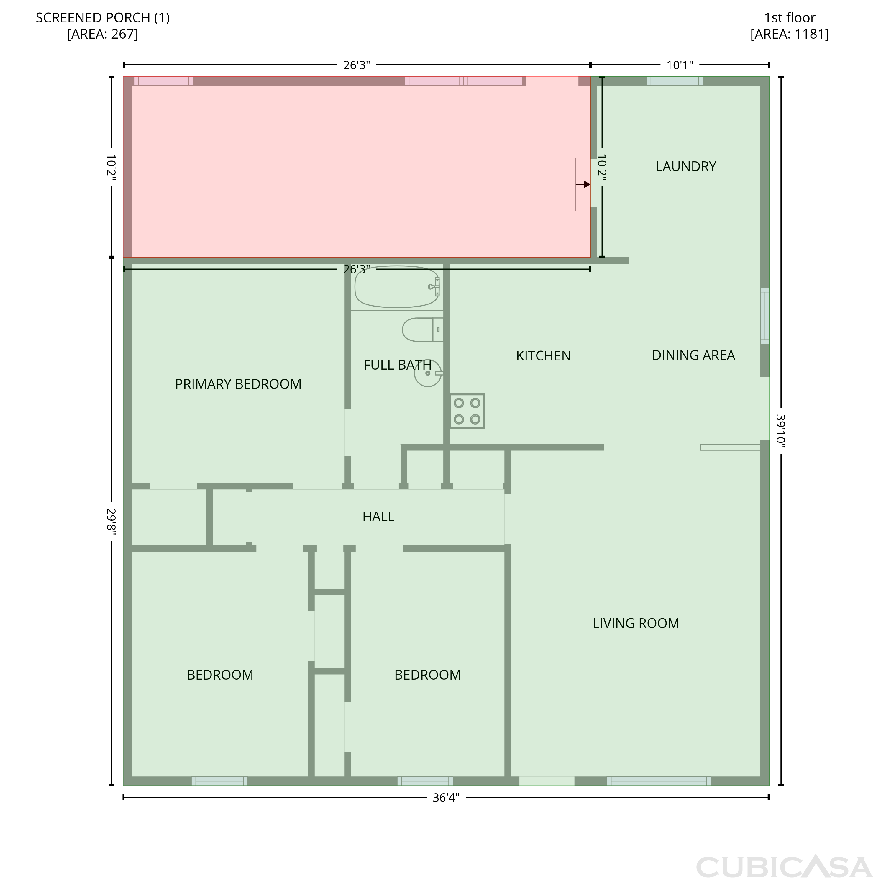 Main Floor of 2210 Ben Hur St, Dallas, TX