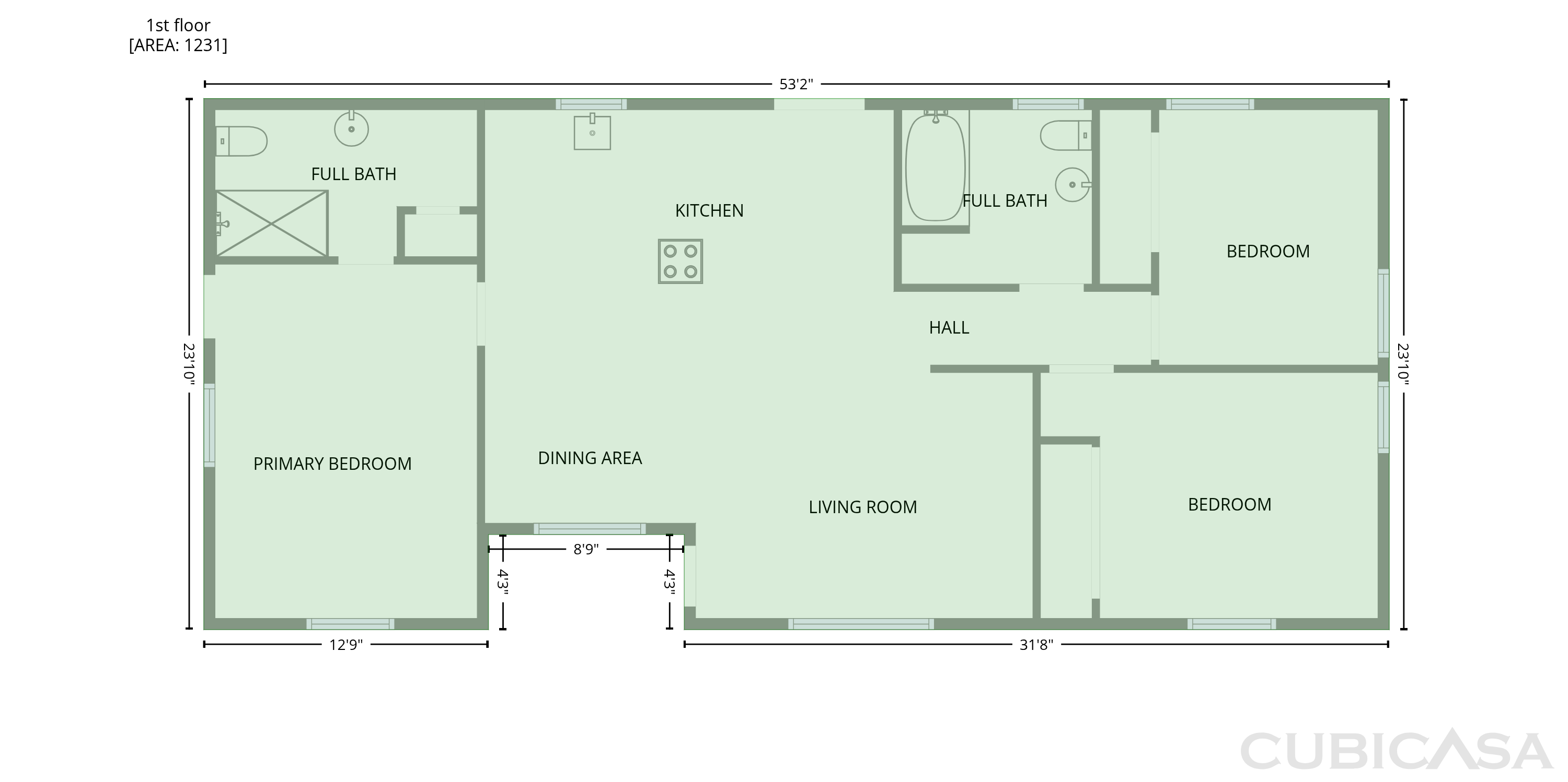 Main Floor of 1186 Brooks Rackley Rd, Dallas, GA