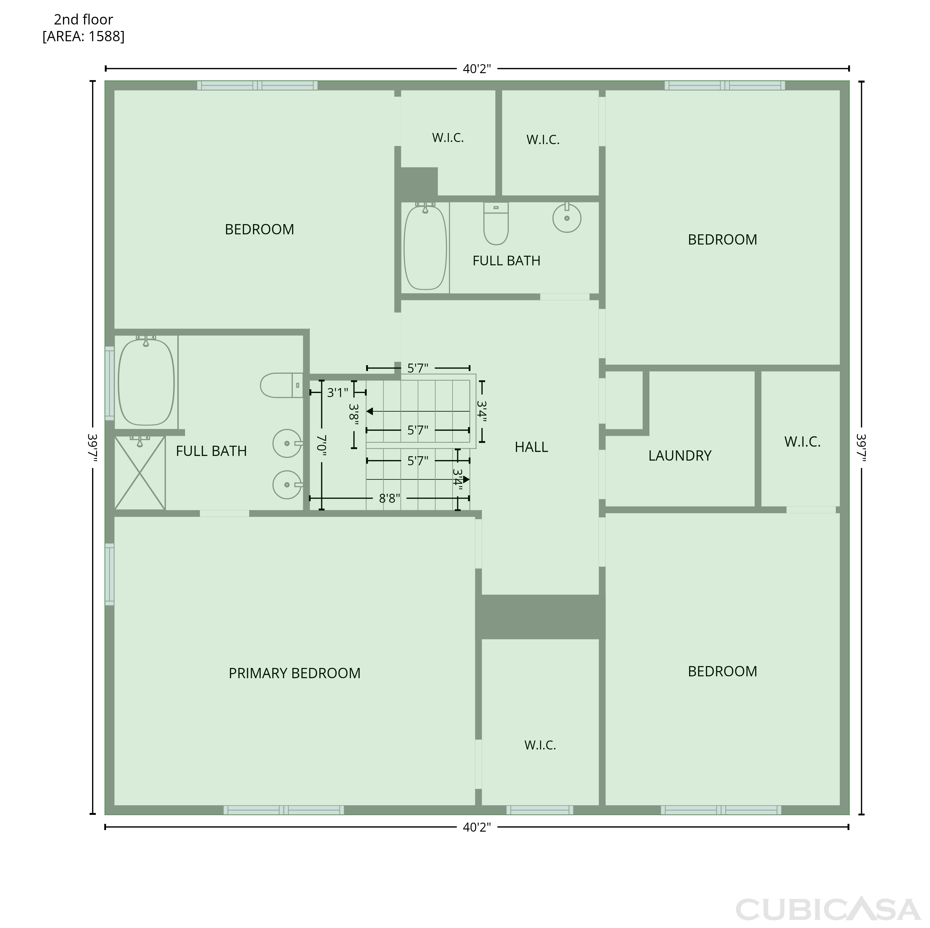 Second Floor of 3423 Anita Glen Dr, Greensboro, NC