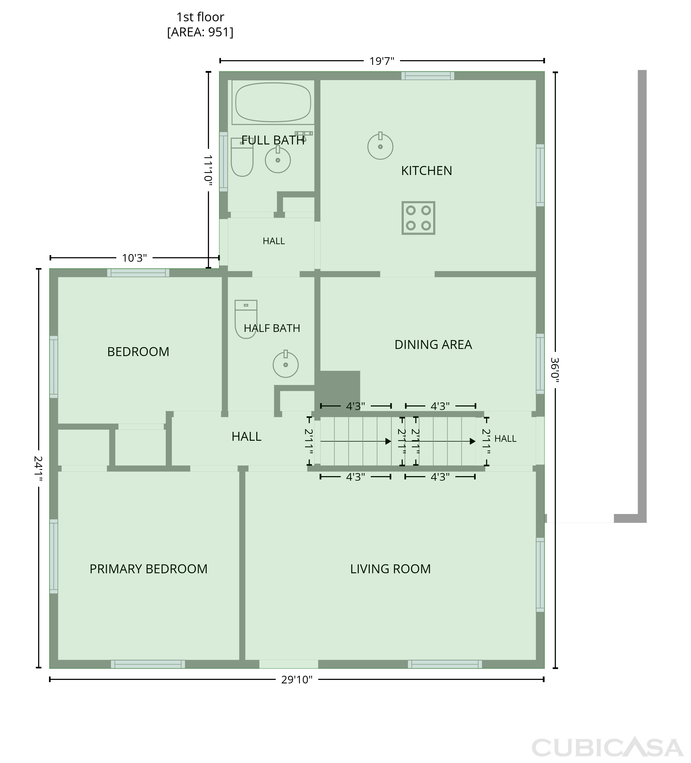 Second Floor of 122 S 6th Ave, Beech Grove, IN