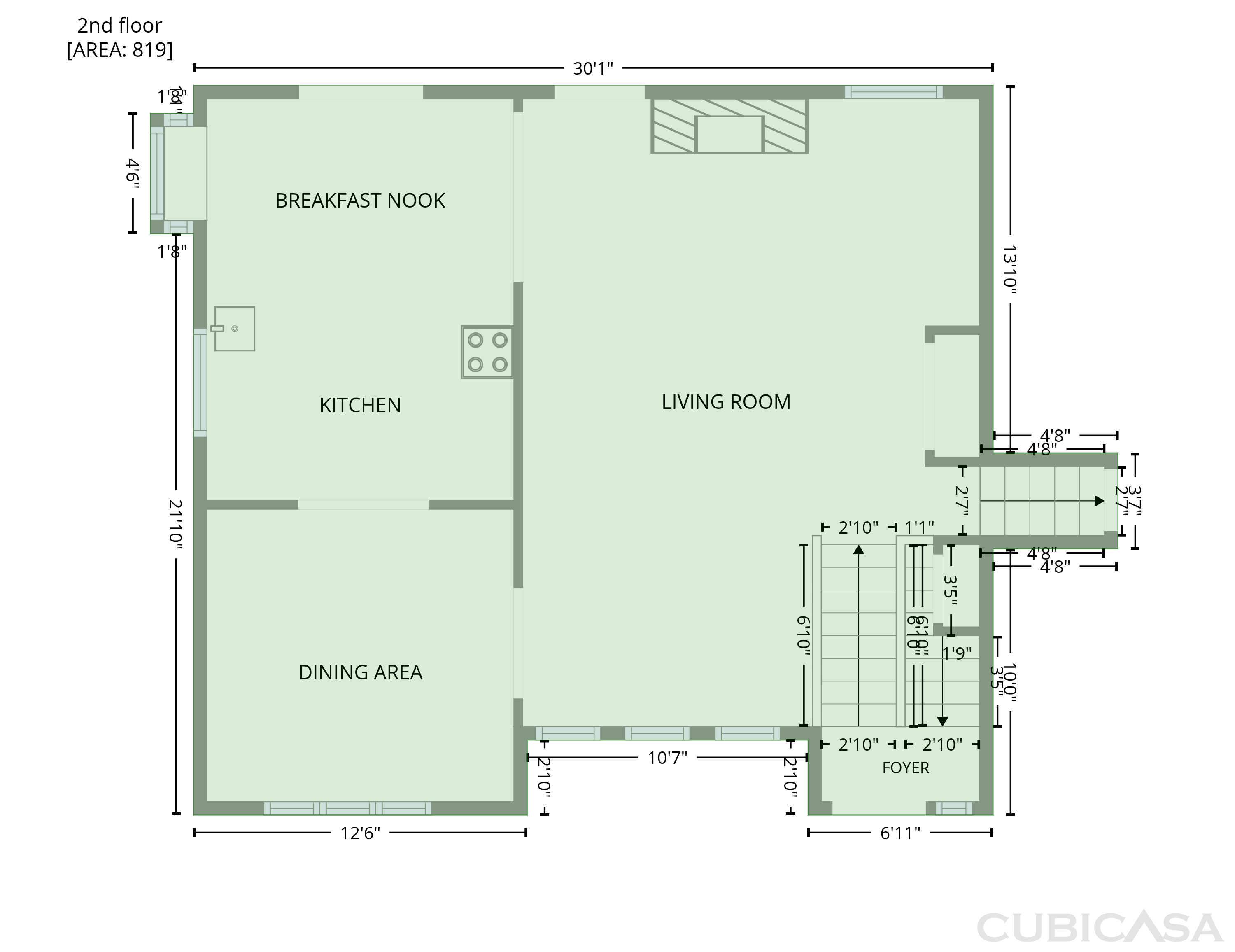 Second Floor of 3409 Woodrun Trl, Marietta, GA