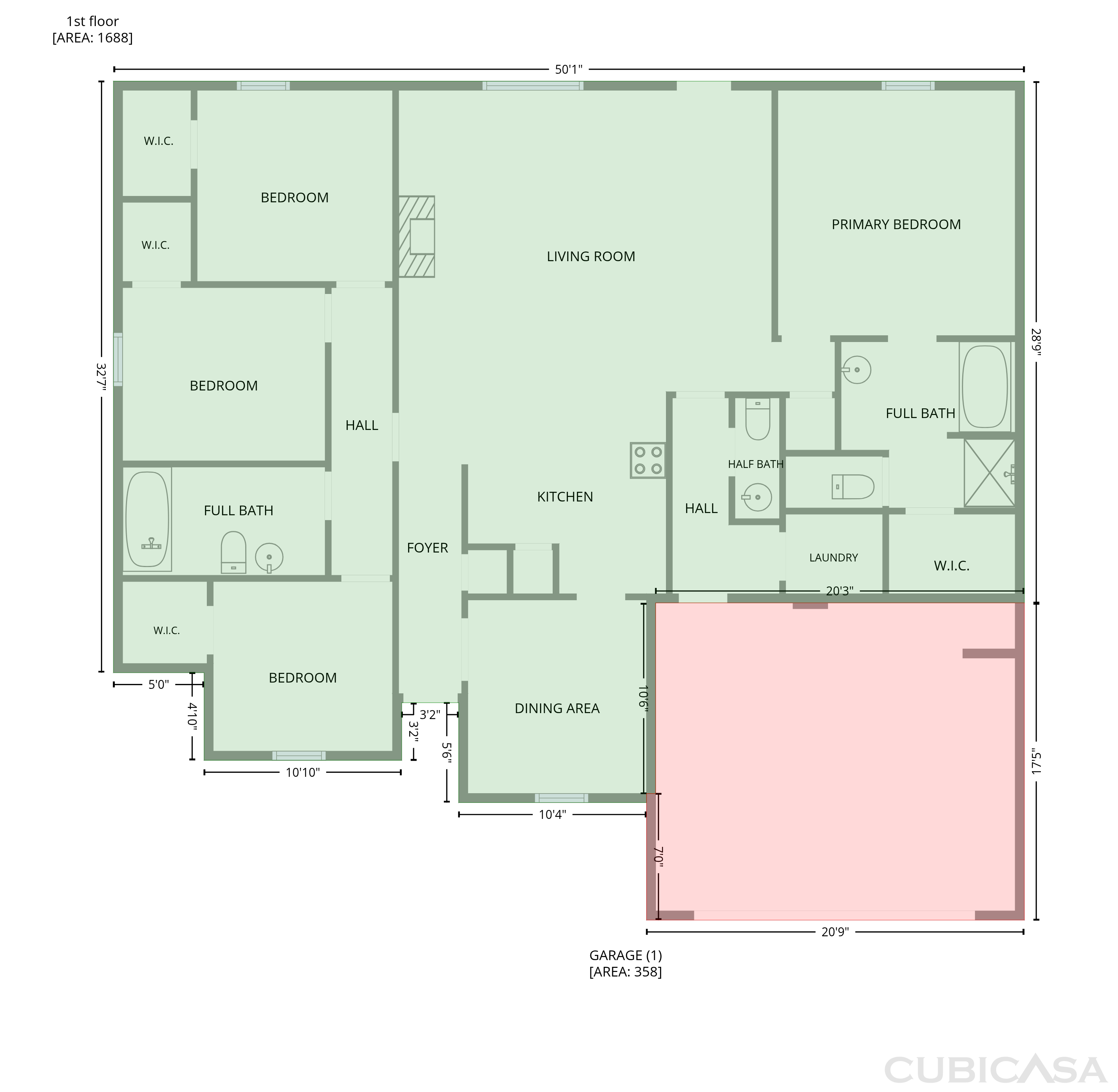 Main Floor of 174 Pecan St, Danielsville, GA