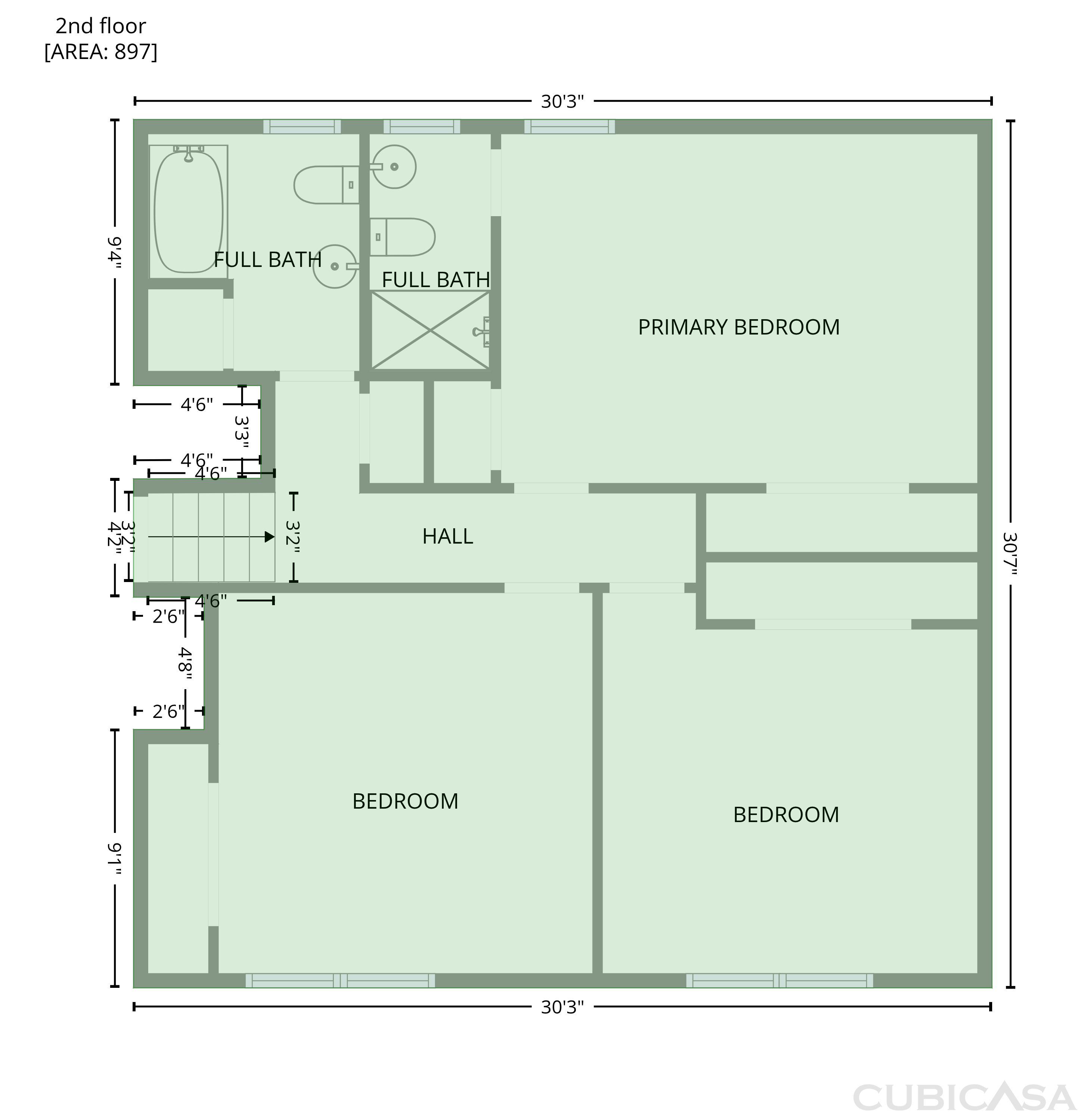 Second Floor of 3969 Briaridge Cir, Atlanta, GA