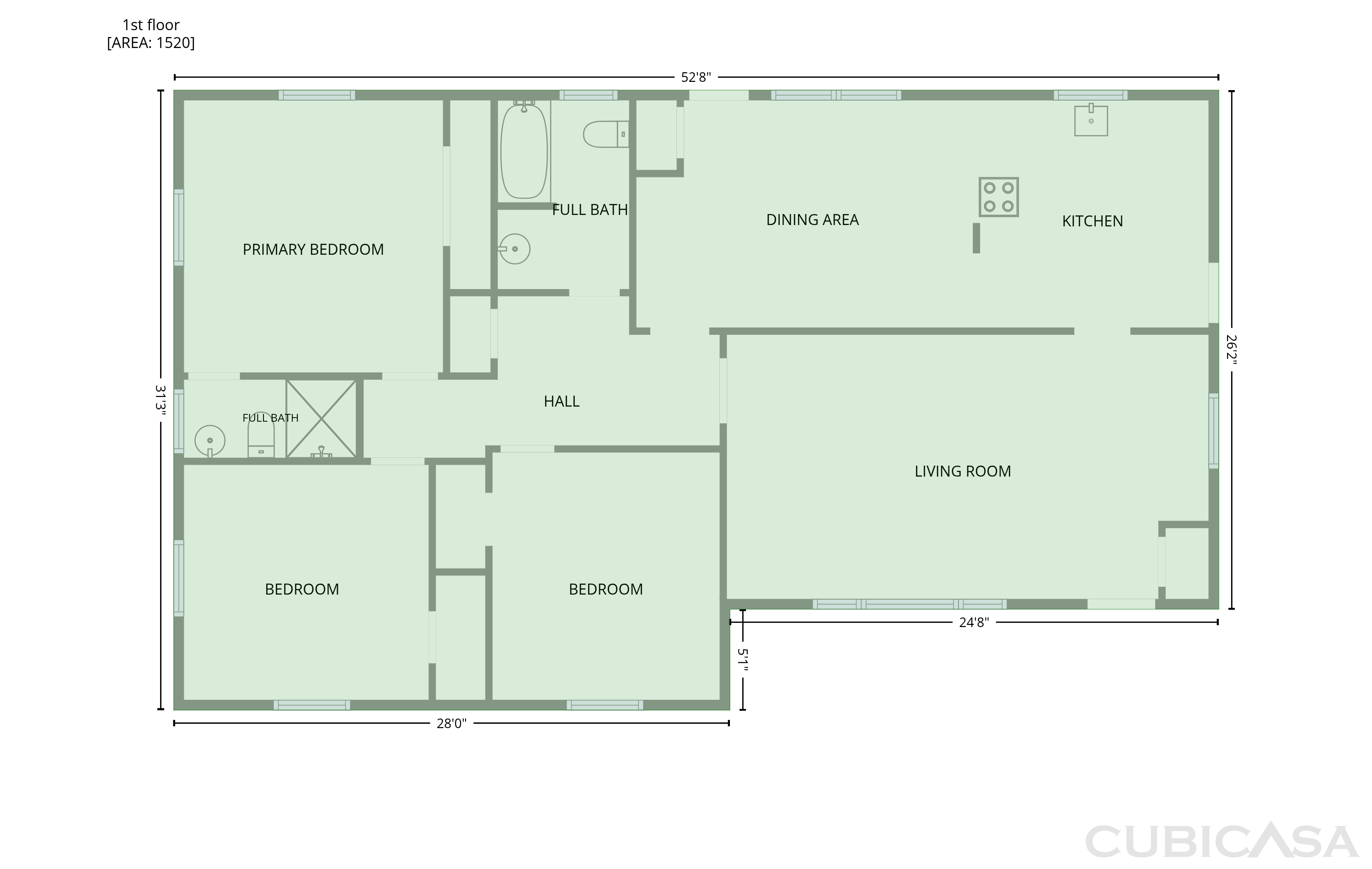 Main Floor of 811 Sunset Ave NW, Cleveland, TN