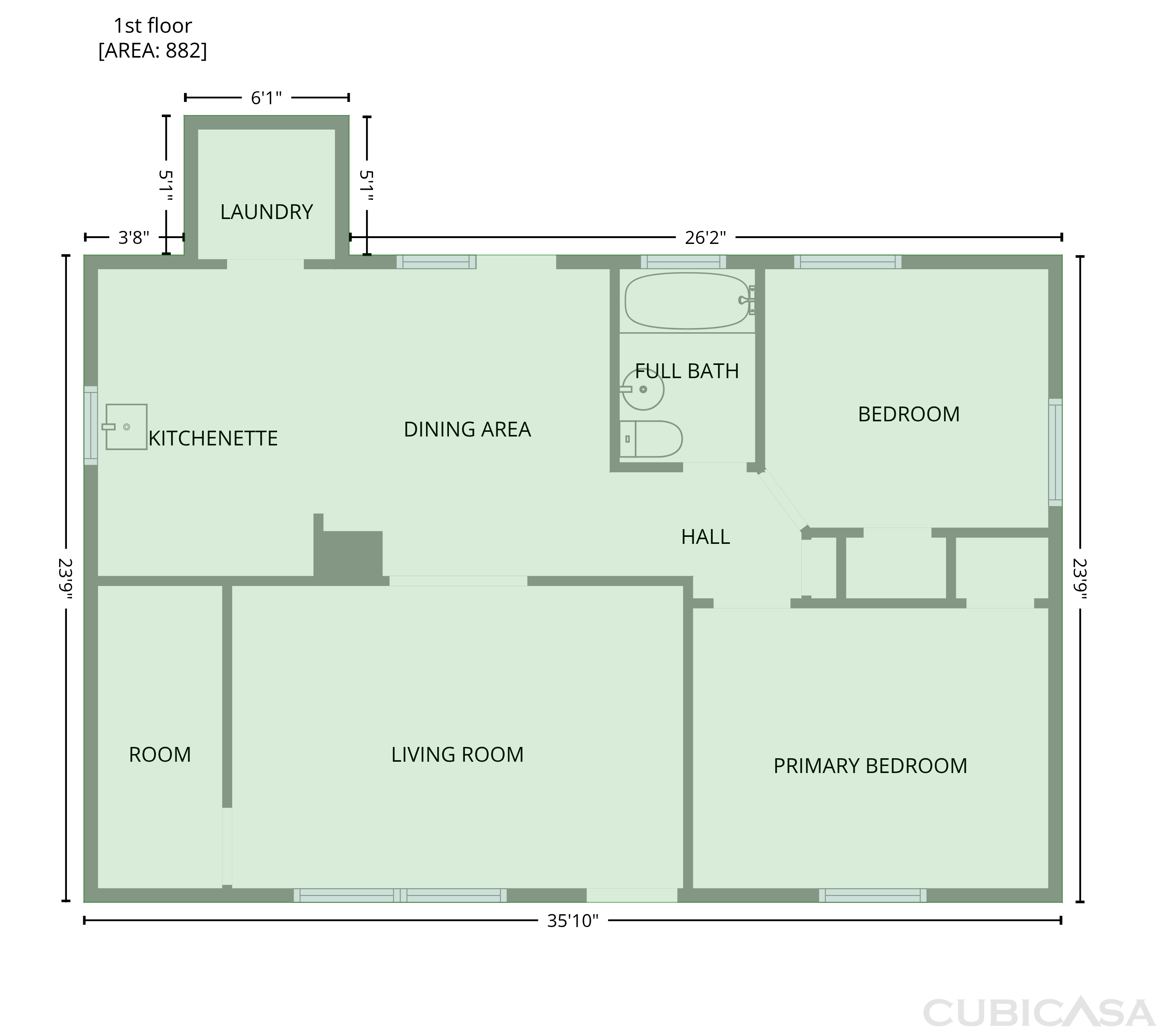 Main Floor of 2112 Axson St, Cayce, SC