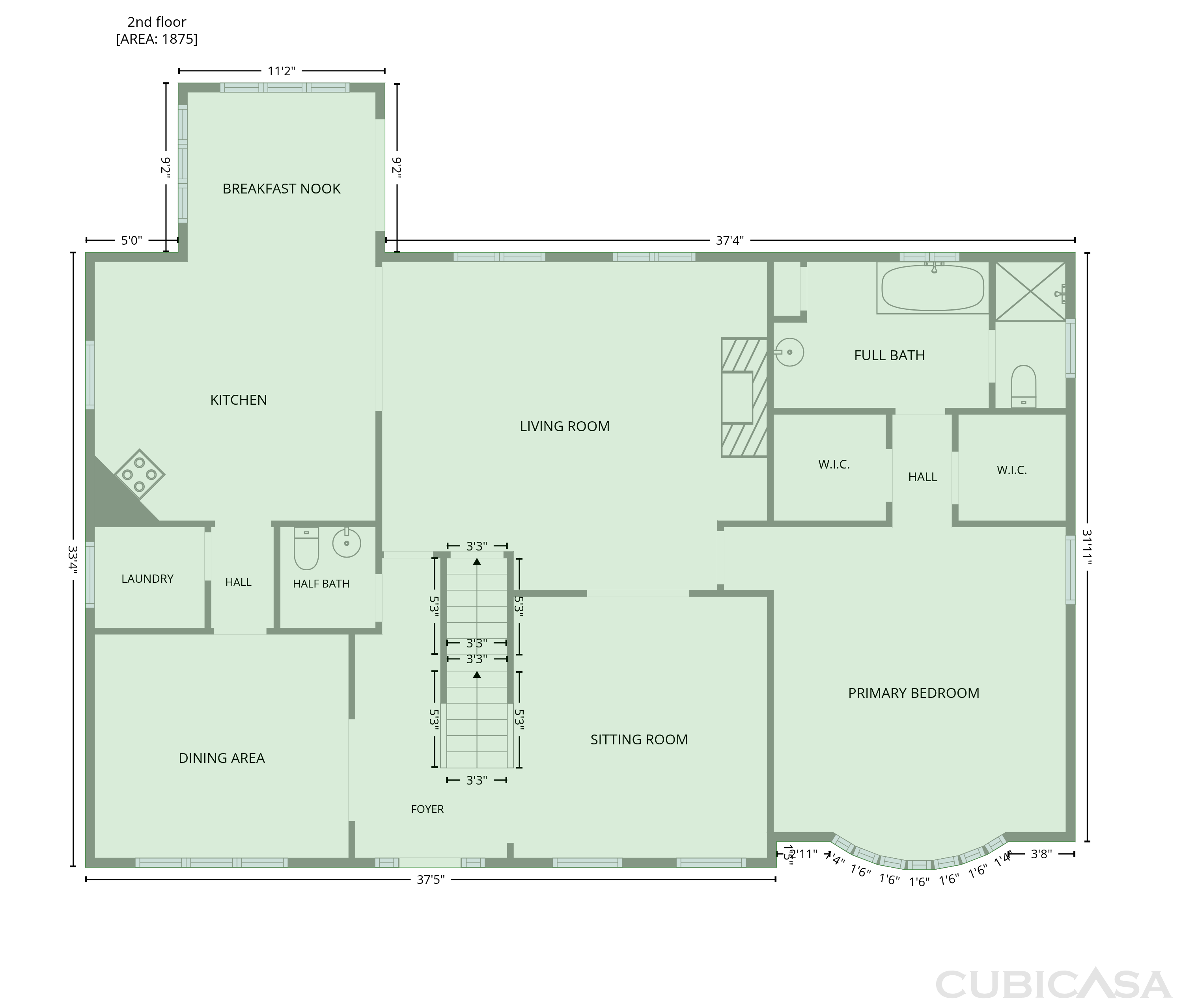 Second Floor of 105 Ridgemere Ct, Winston Salem, NC