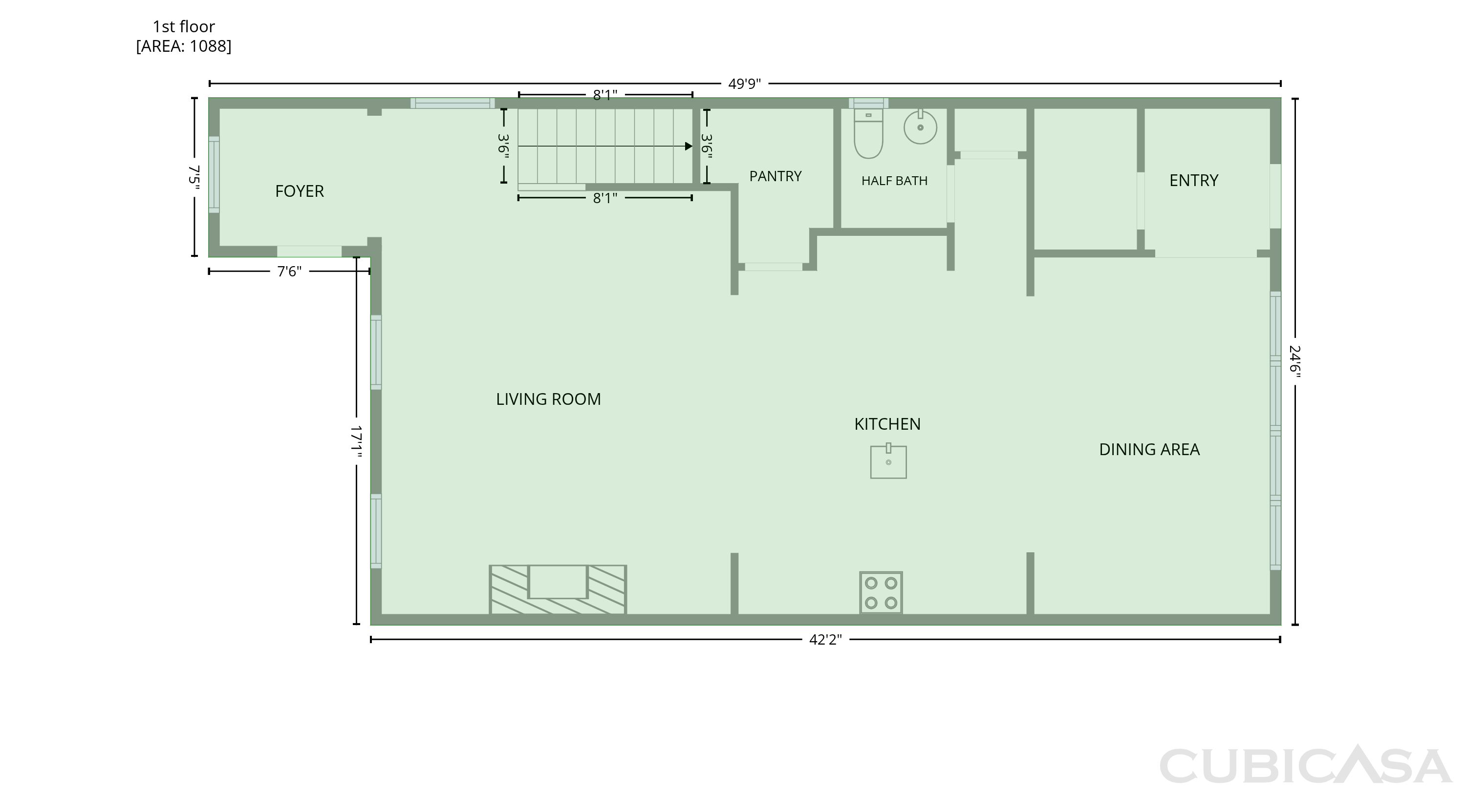 Main Floor of 1625 Silo Ridge Dr, Wake Forest, NC