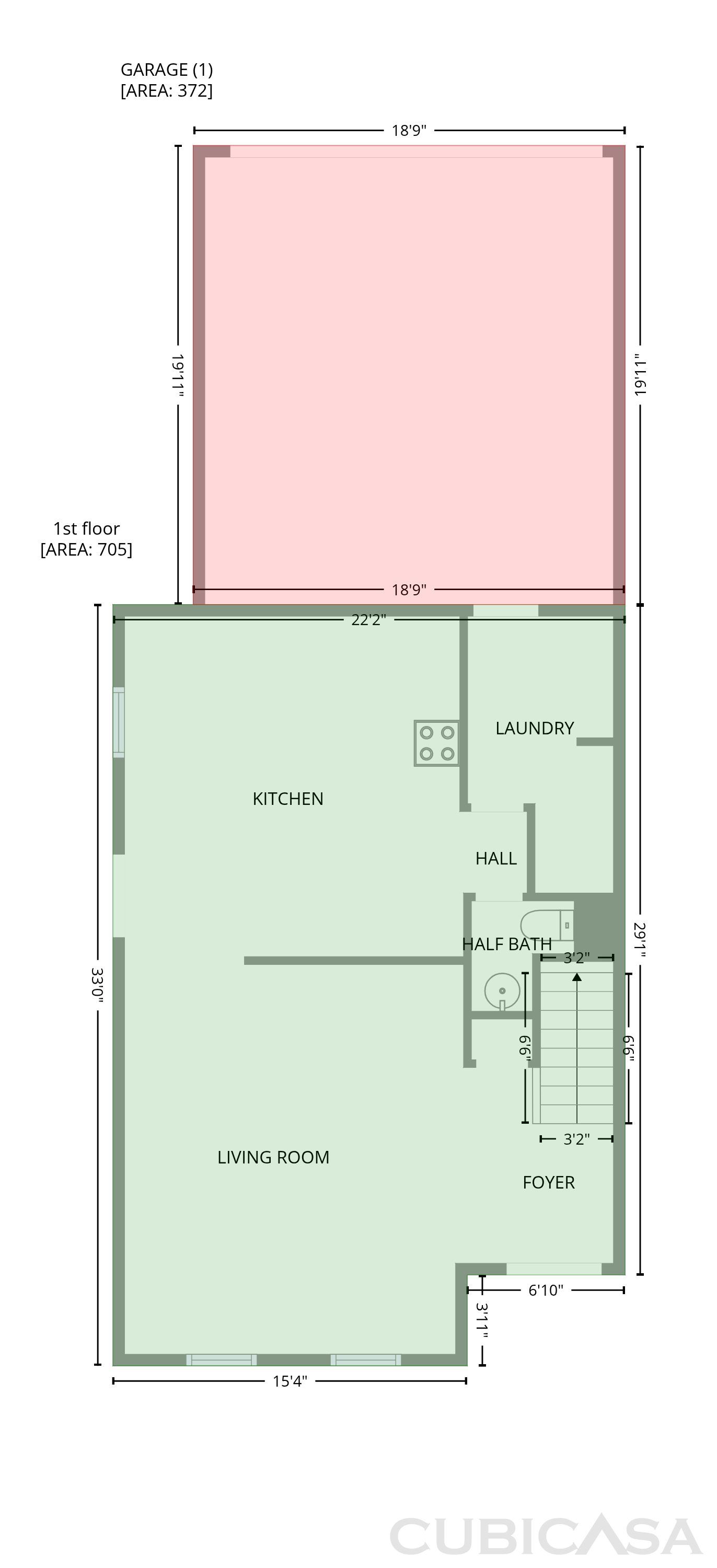 Main Floor of 925 Harbon Dr, Franklin, IN