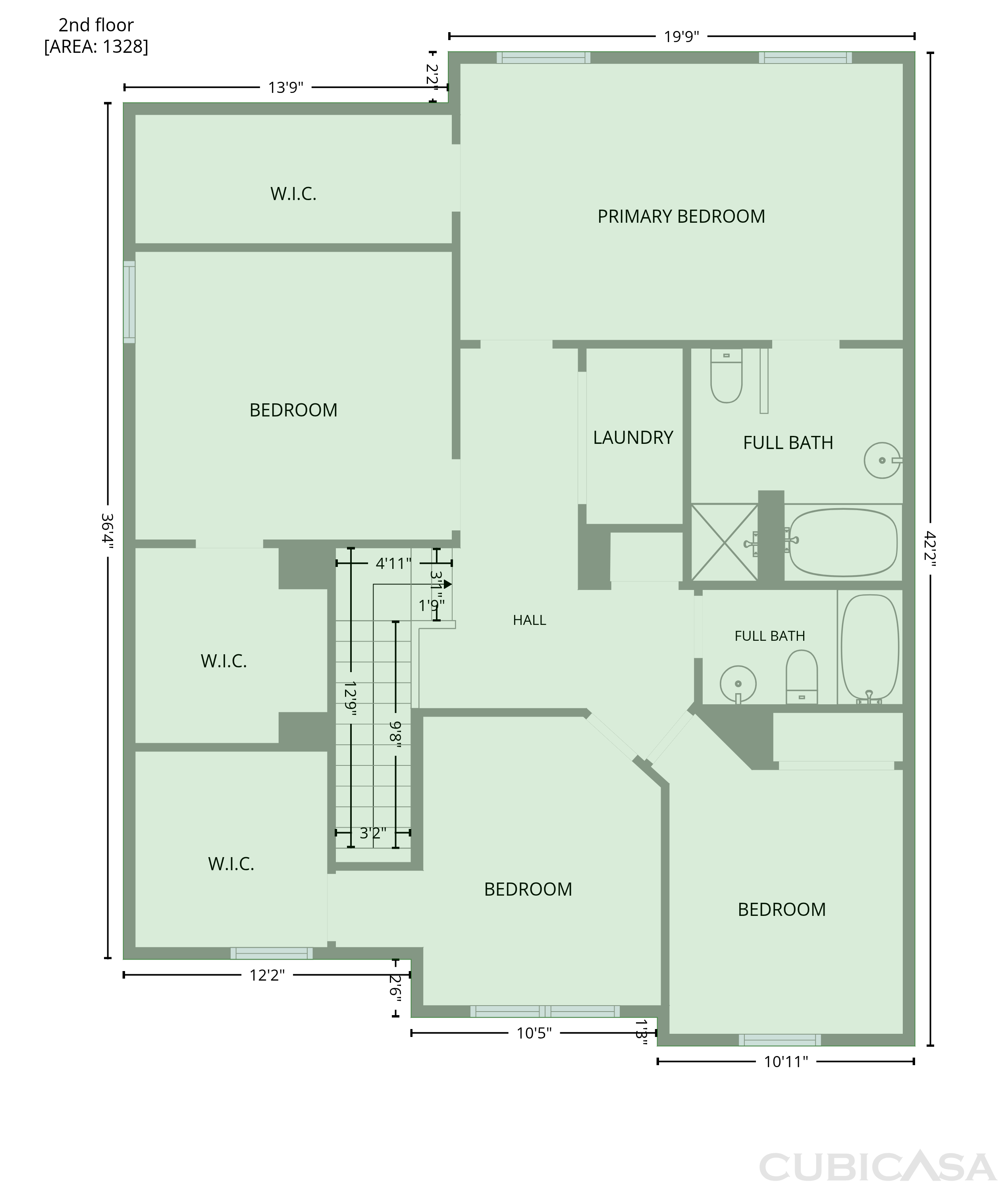 Second Floor of 1317 Hosmer Ct, Wake Forest, NC