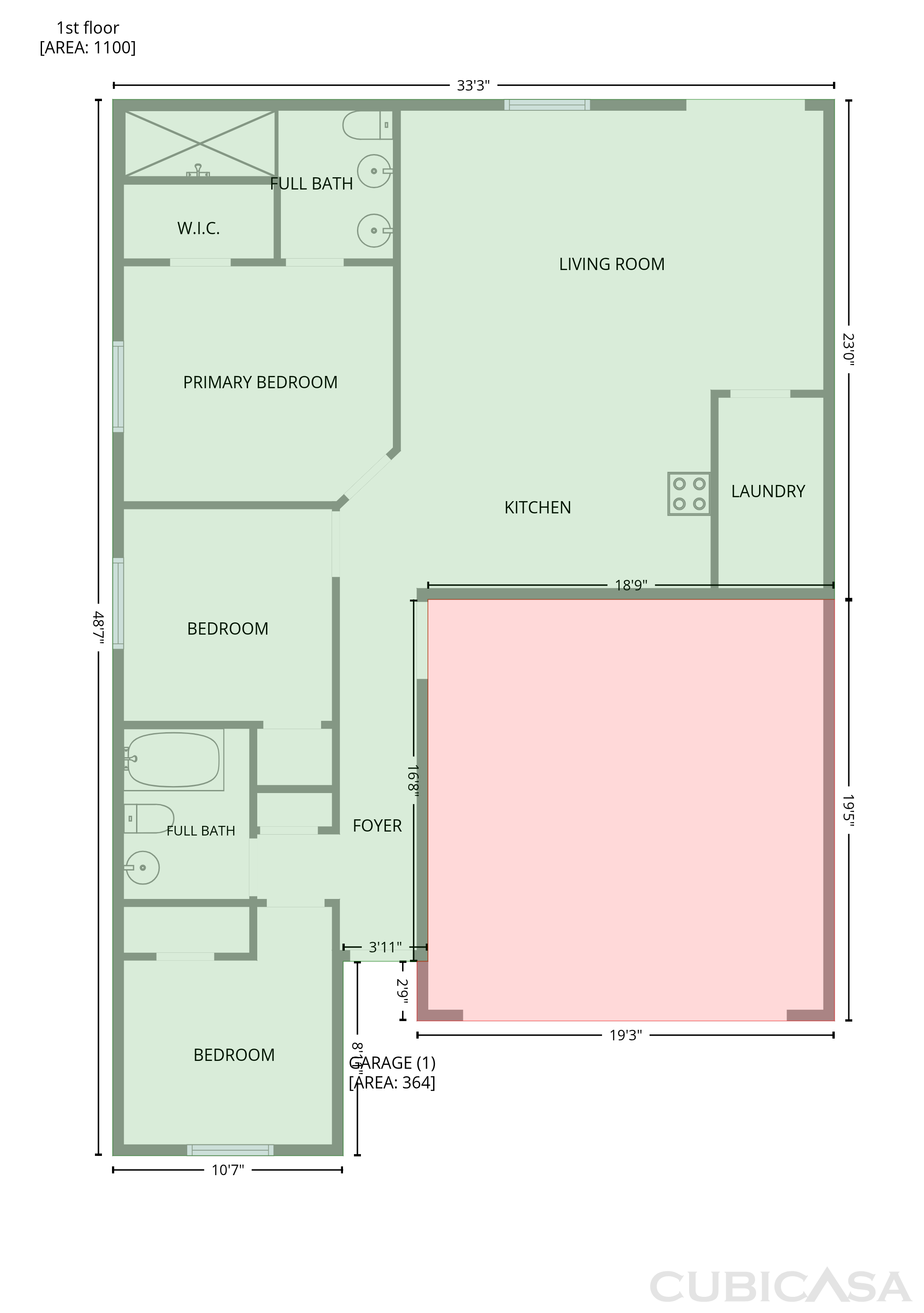 Main Floor of 5713 S 13th Ave, Phoenix, AZ