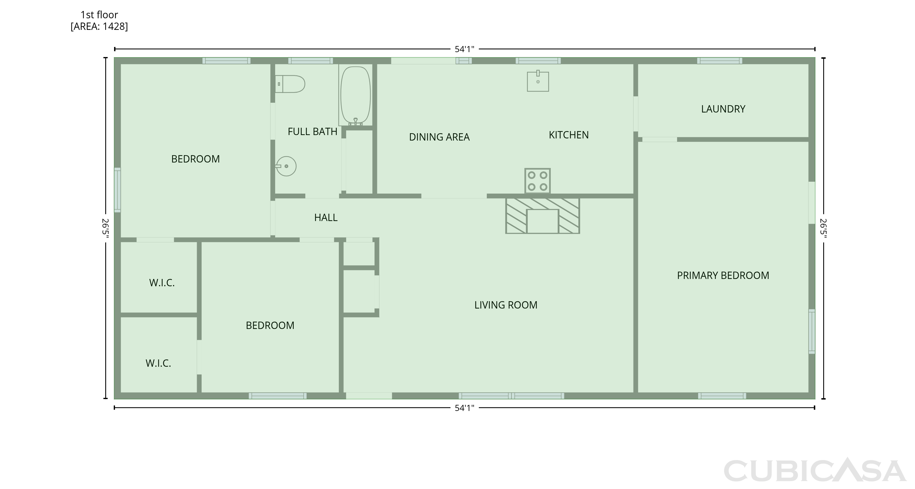 Main Floor of 6854 Holly Hill Rd, Melrose, FL